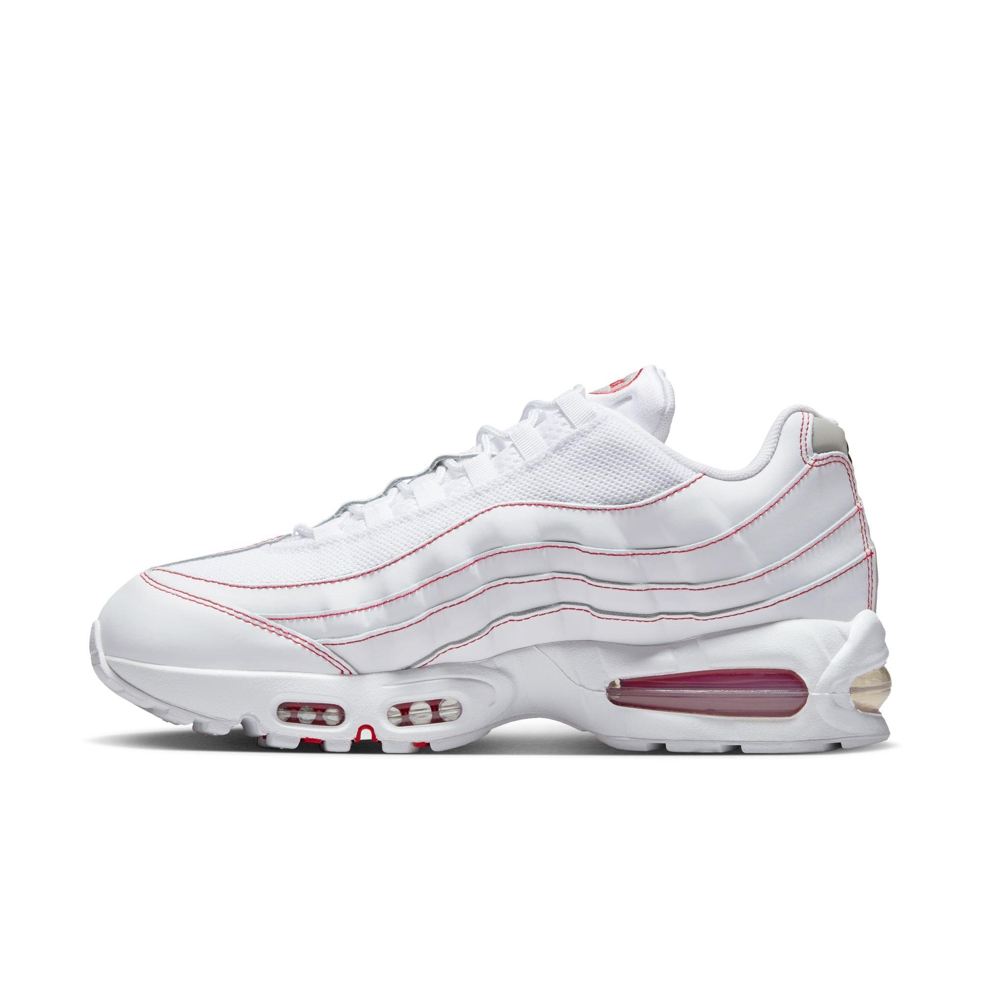 Nike Air Max 95 OG "White/University Red/Wolf Grey" Men's Shoe - WHITE/RED Thumbnail View 4