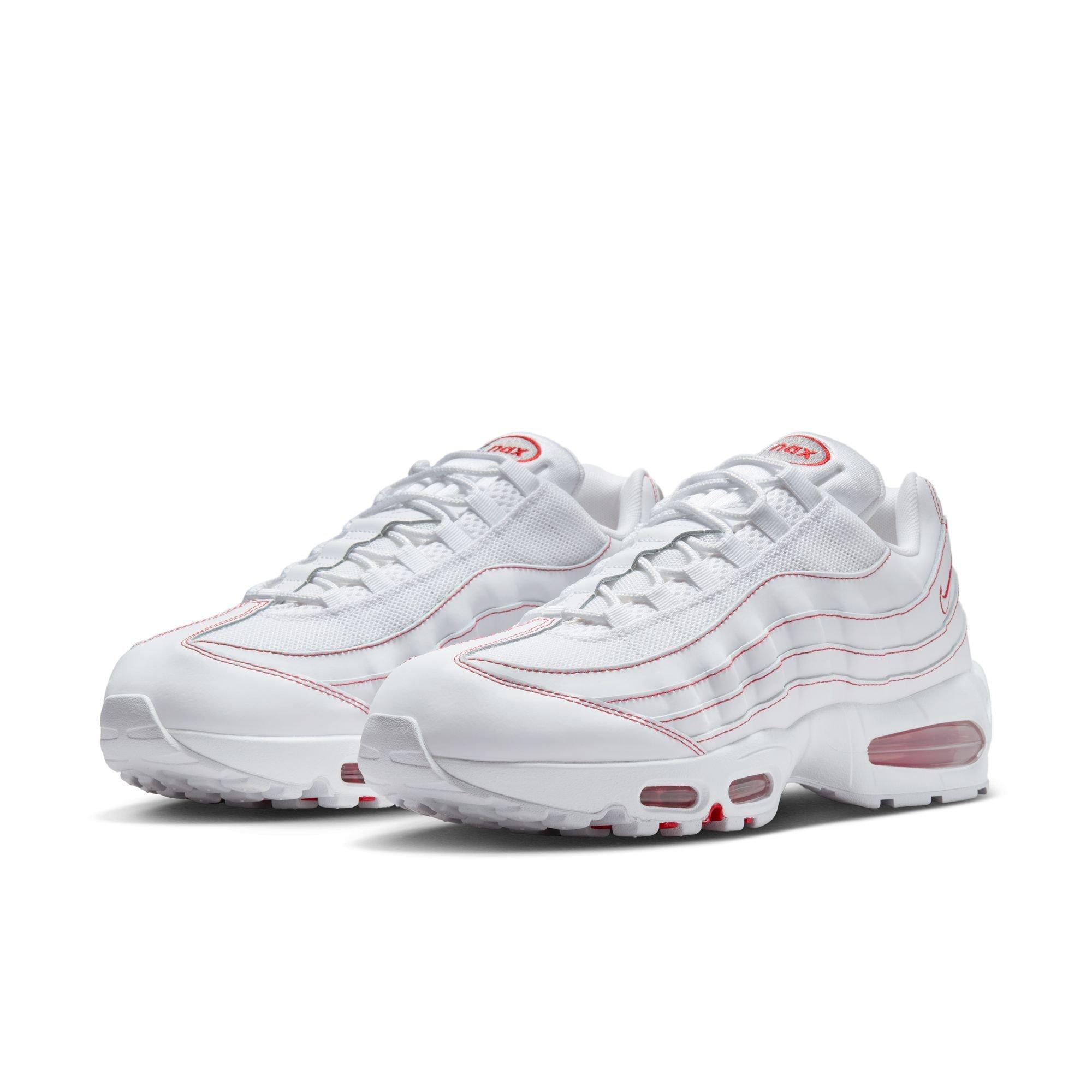 Nike Air Max 95 OG "White/University Red/Wolf Grey" Men's Shoe - WHITE/RED Thumbnail View 5