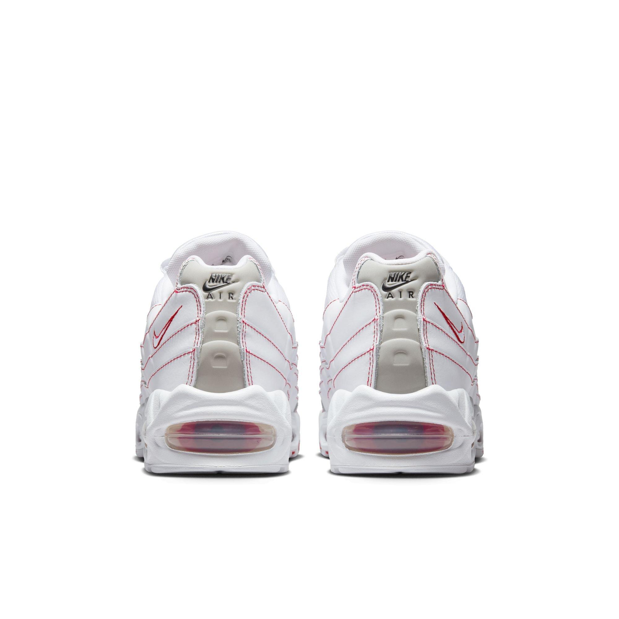 Nike Air Max 95 OG "White/University Red/Wolf Grey" Men's Shoe - WHITE/RED Thumbnail View 7