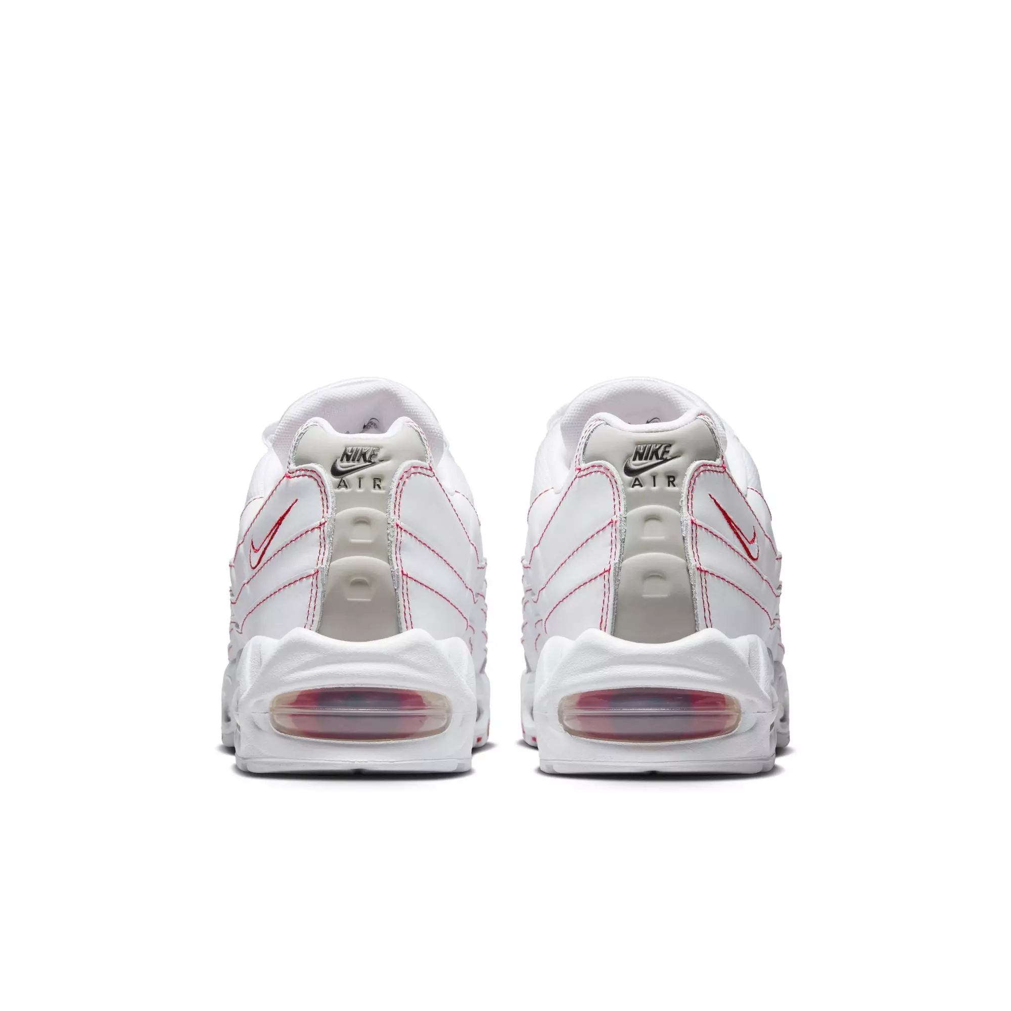 Nike Air Max 95 OG "White/University Red/Wolf Grey" Men's Shoe - WHITE/RED