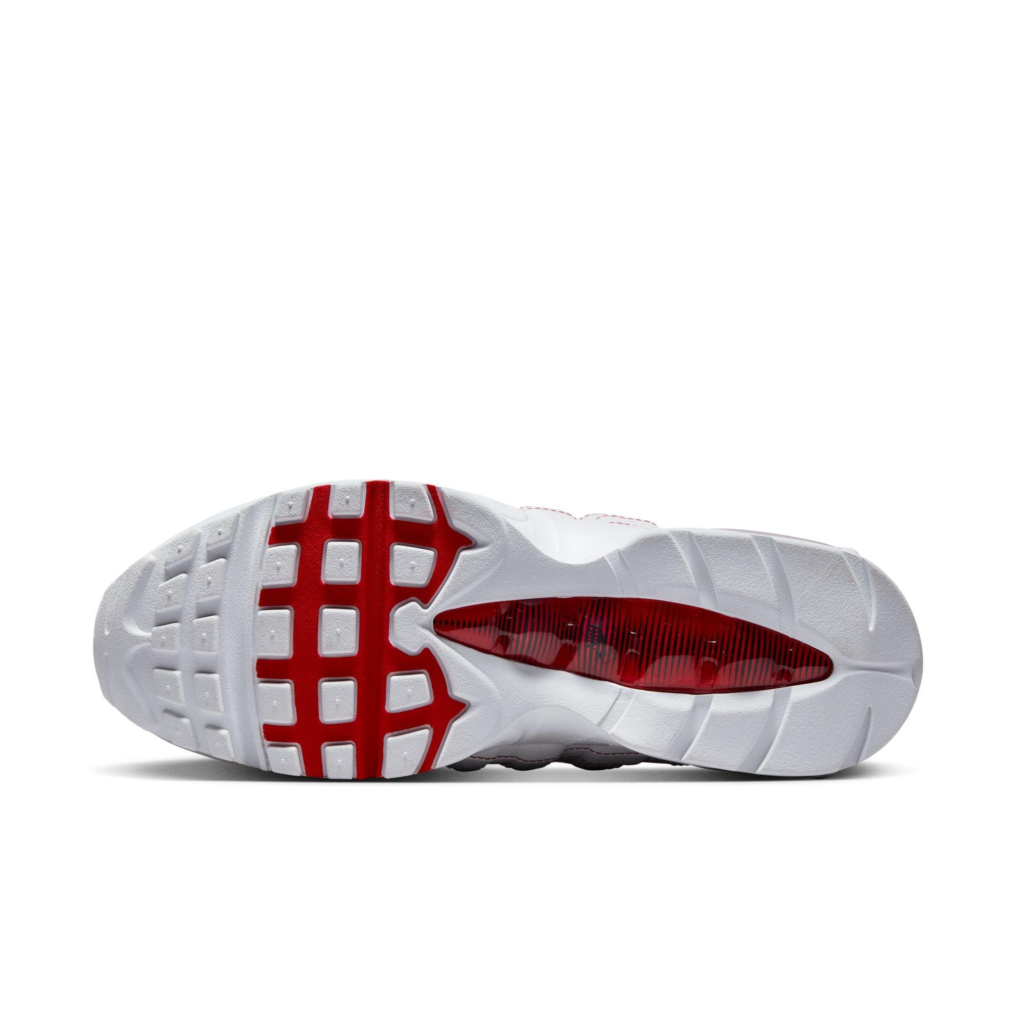 Nike Air Max 95 OG "White/University Red/Wolf Grey" Men's Shoe - WHITE/RED Thumbnail View 8