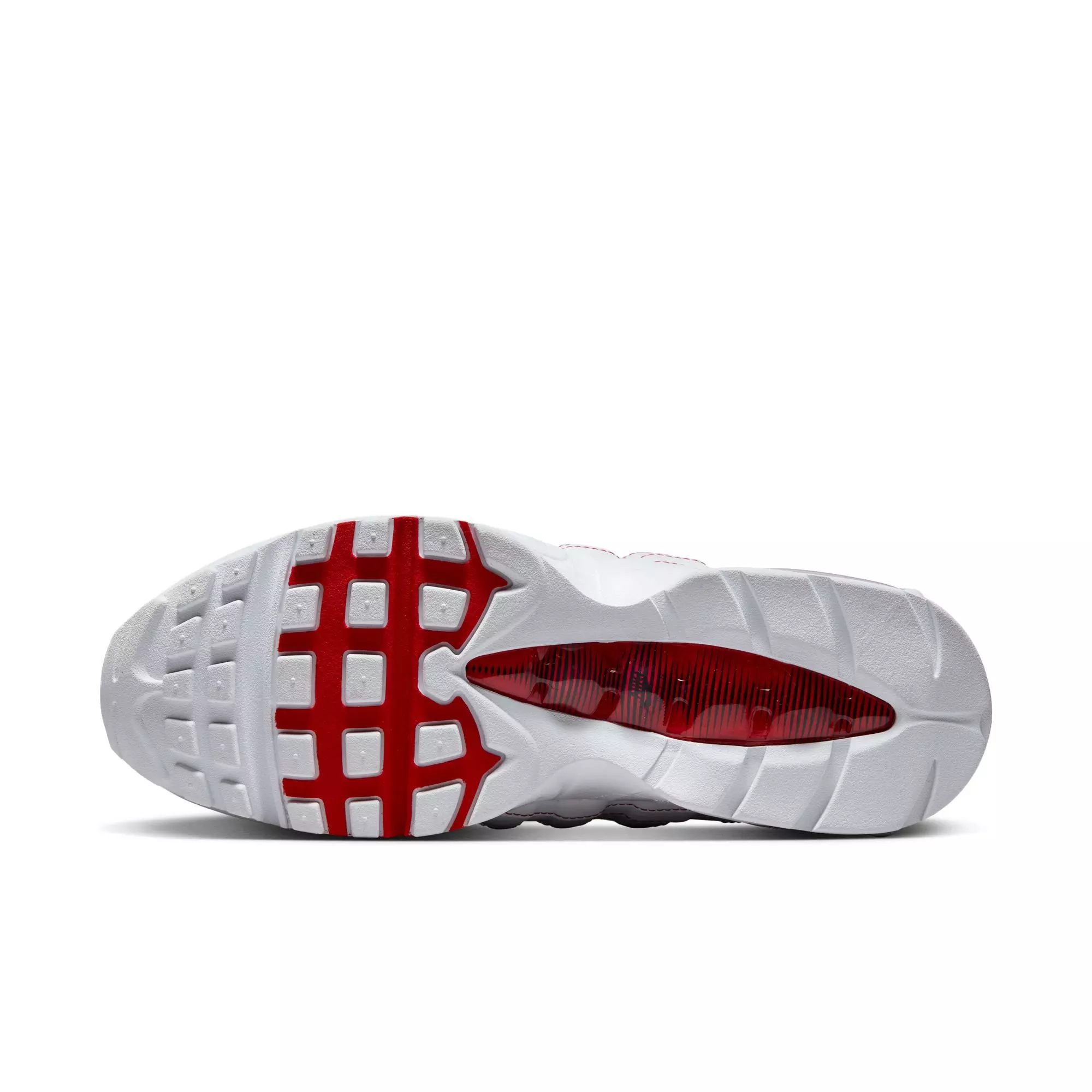 Nike Air Max 95 OG "White/University Red/Wolf Grey" Men's Shoe - WHITE/RED