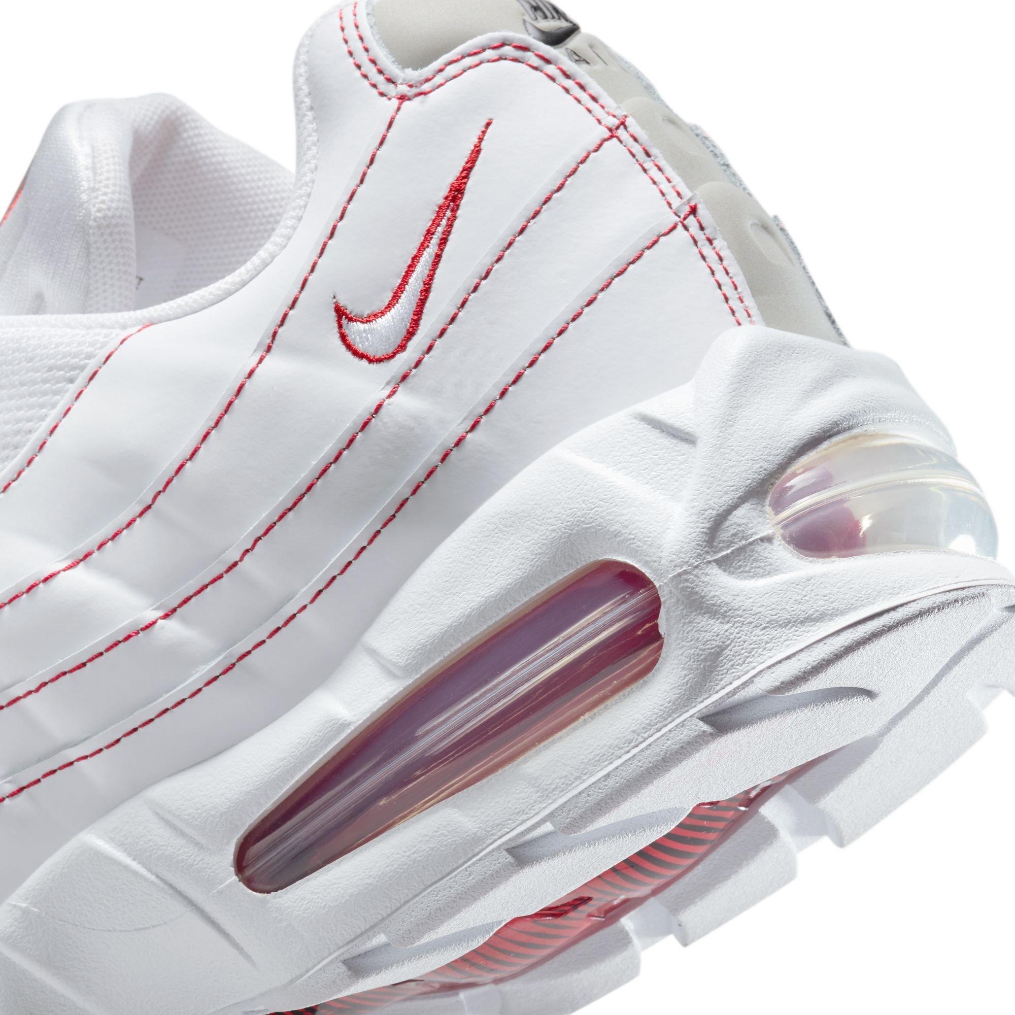 スニーカー NIKE AIR MAX 95 OG WHITE/WHITE-UNIVERSITY RED-WOLF GREY Nike Air Max 95 White Varsity Red for Sale | Authenticity