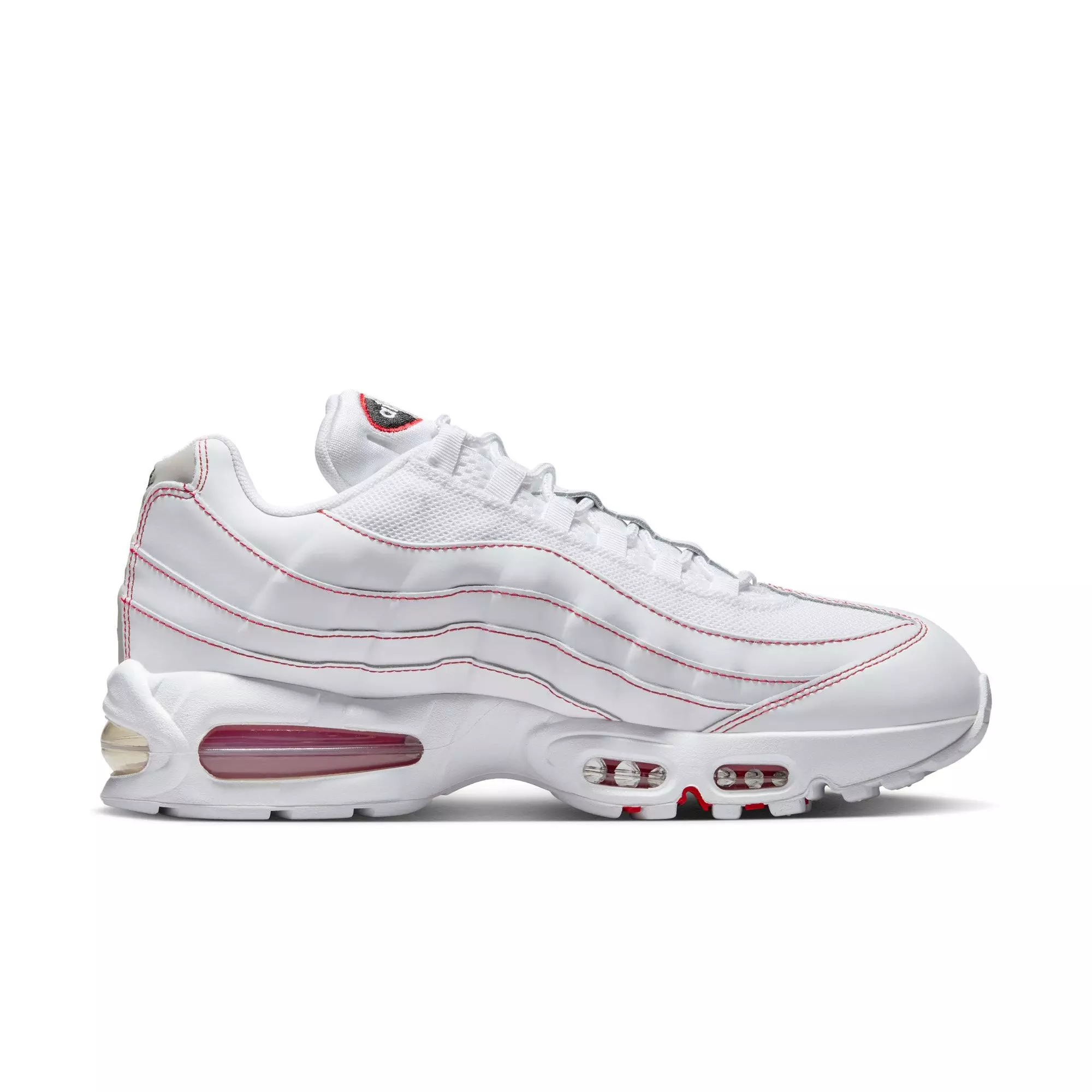 Nike Air Max 95 OG "White/University Red/Wolf Grey" Men's Shoe - WHITE/RED