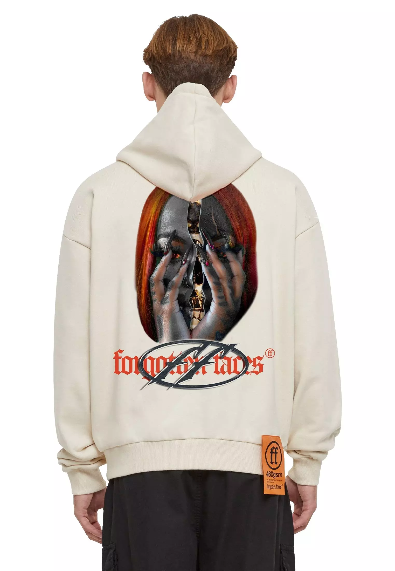 Forgotten Faces Men's Skull Hoodie - Sand - SAND