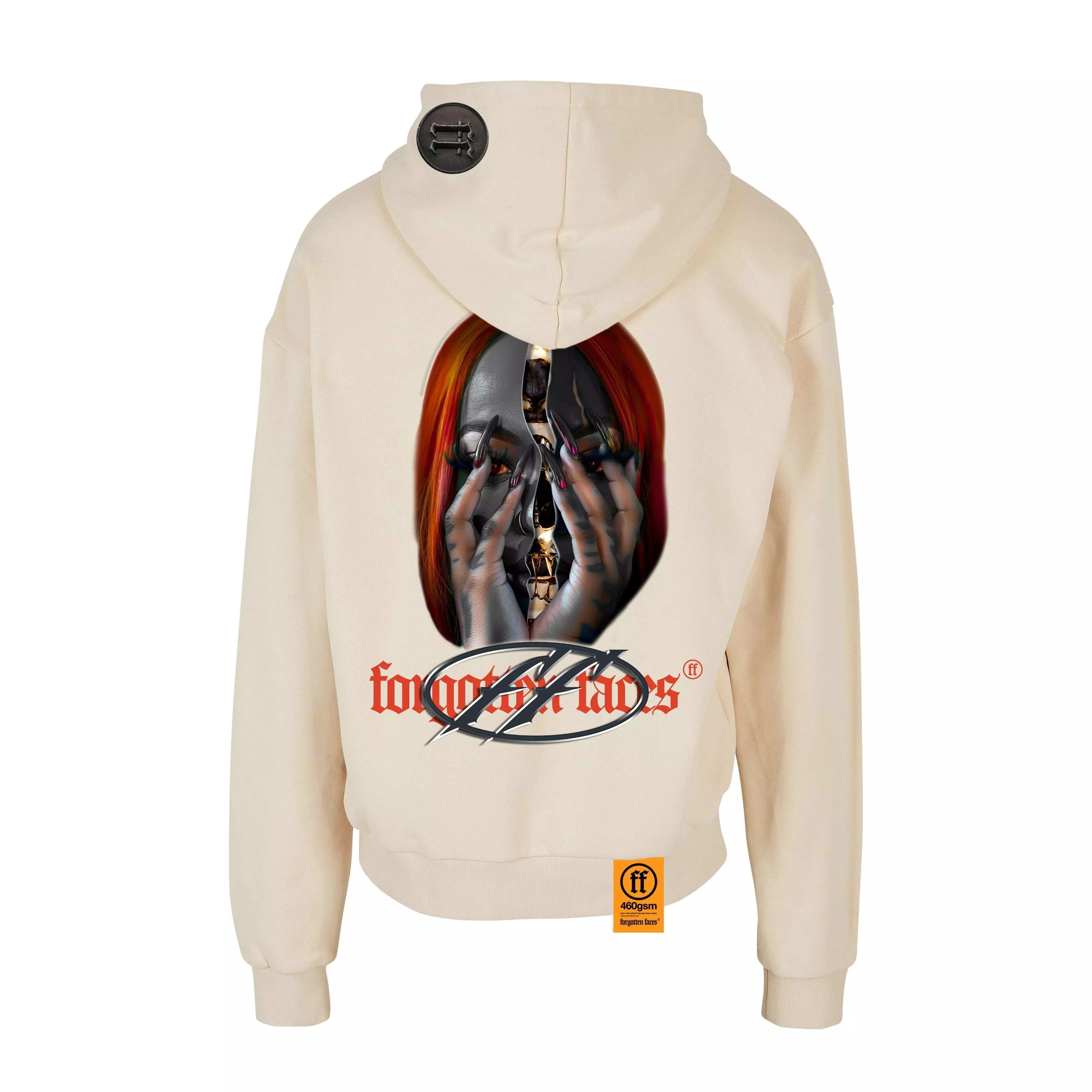 Forgotten Faces Men's Skull Hoodie - Sand - SAND
