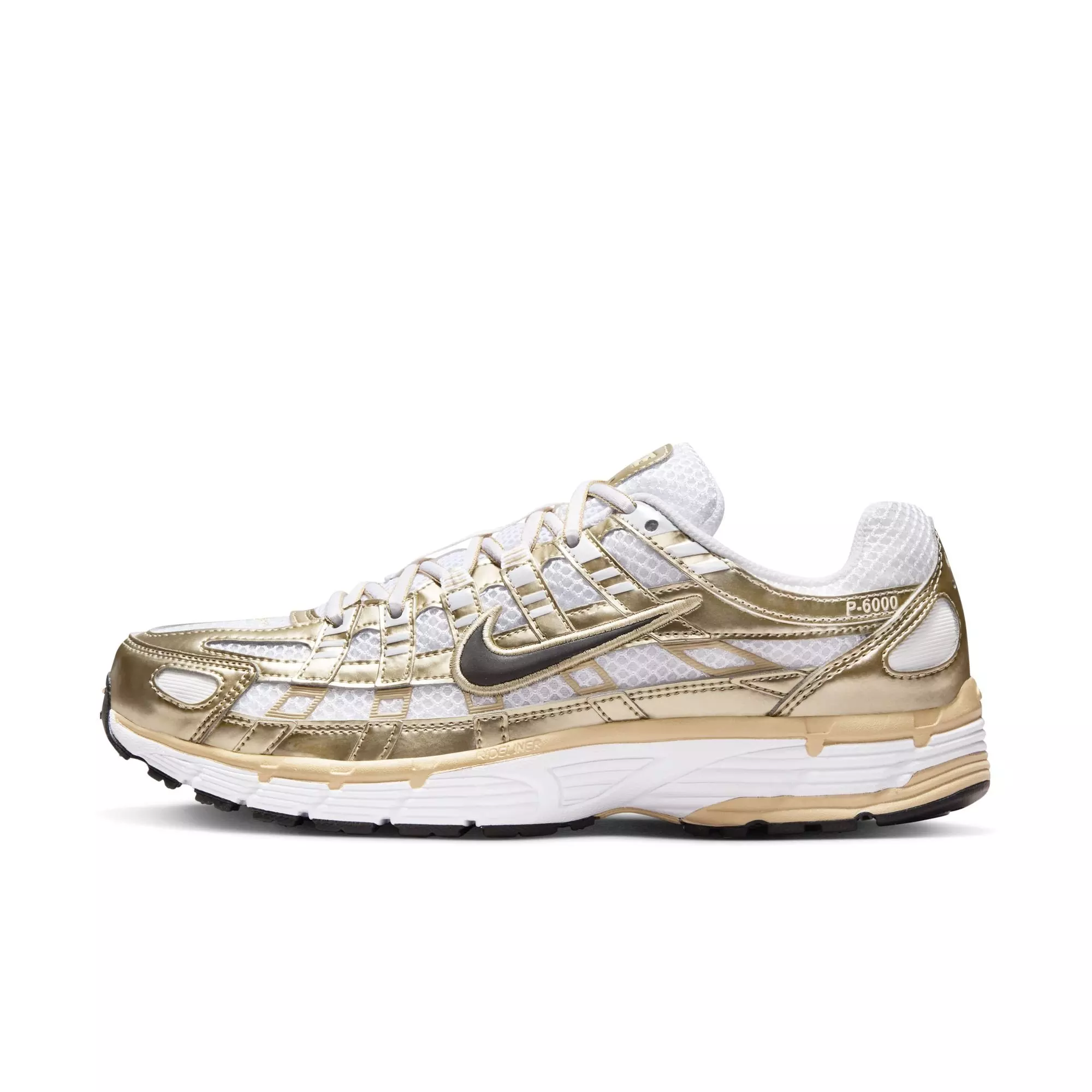 Nike P-6000 Gold "White/Black/Grain/Mtlc Gold Grain" Women's Shoe - WHITE/GOLD