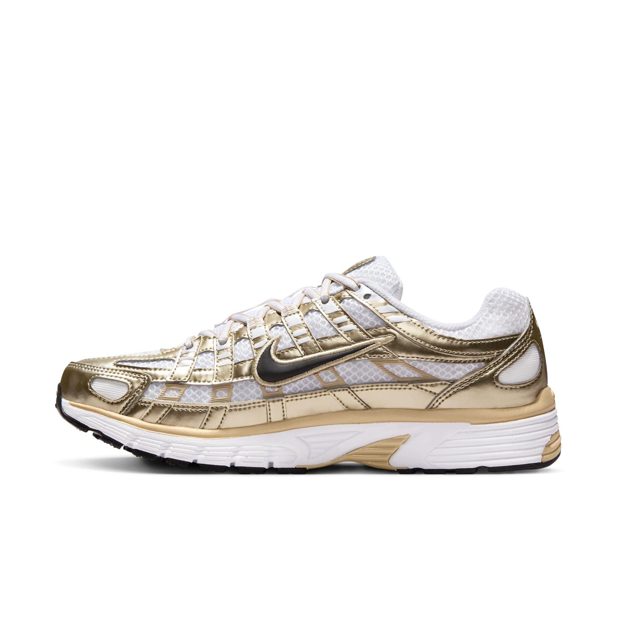 Nike P-6000 Gold "White/Black/Grain/Mtlc Gold Grain" Women's Shoe - WHITE/GOLD Thumbnail View 4