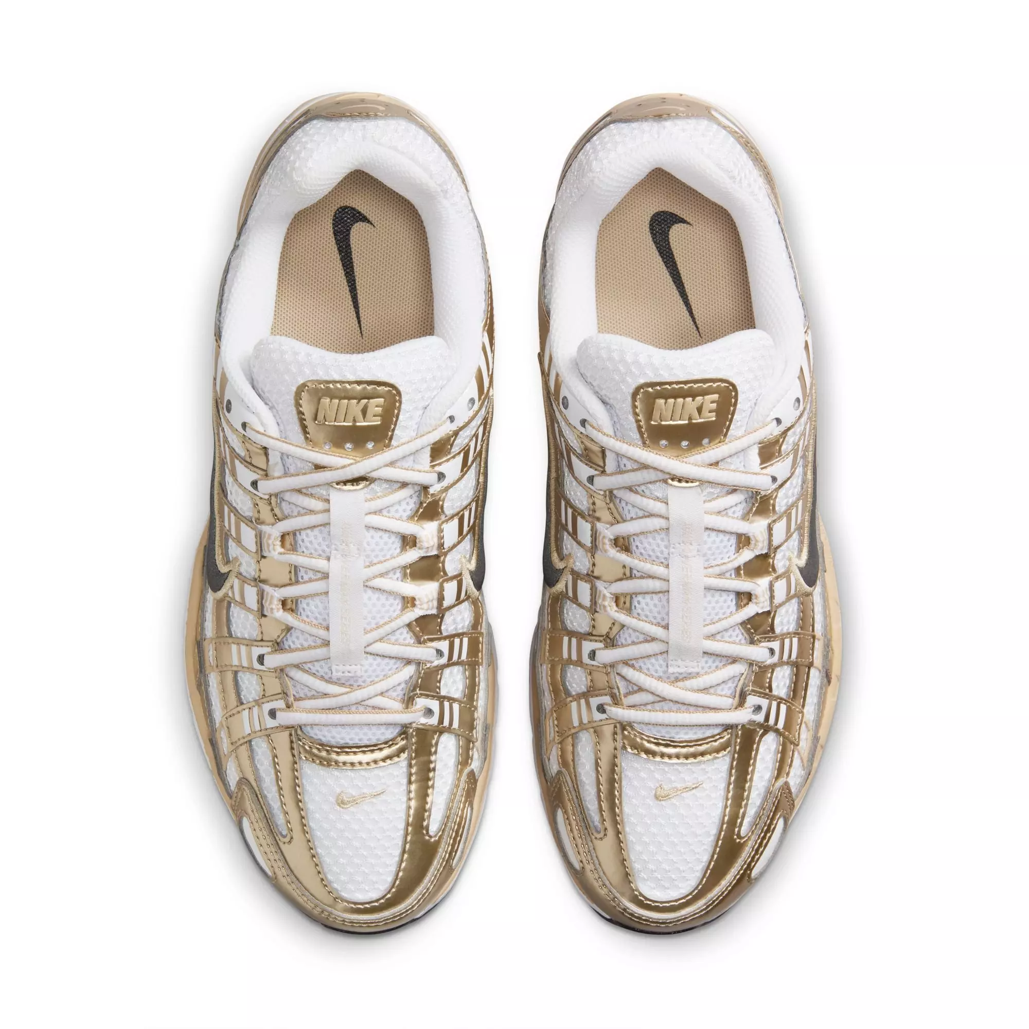 Nike P-6000 Gold "White/Black/Grain/Mtlc Gold Grain" Women's Shoe - WHITE/GOLD