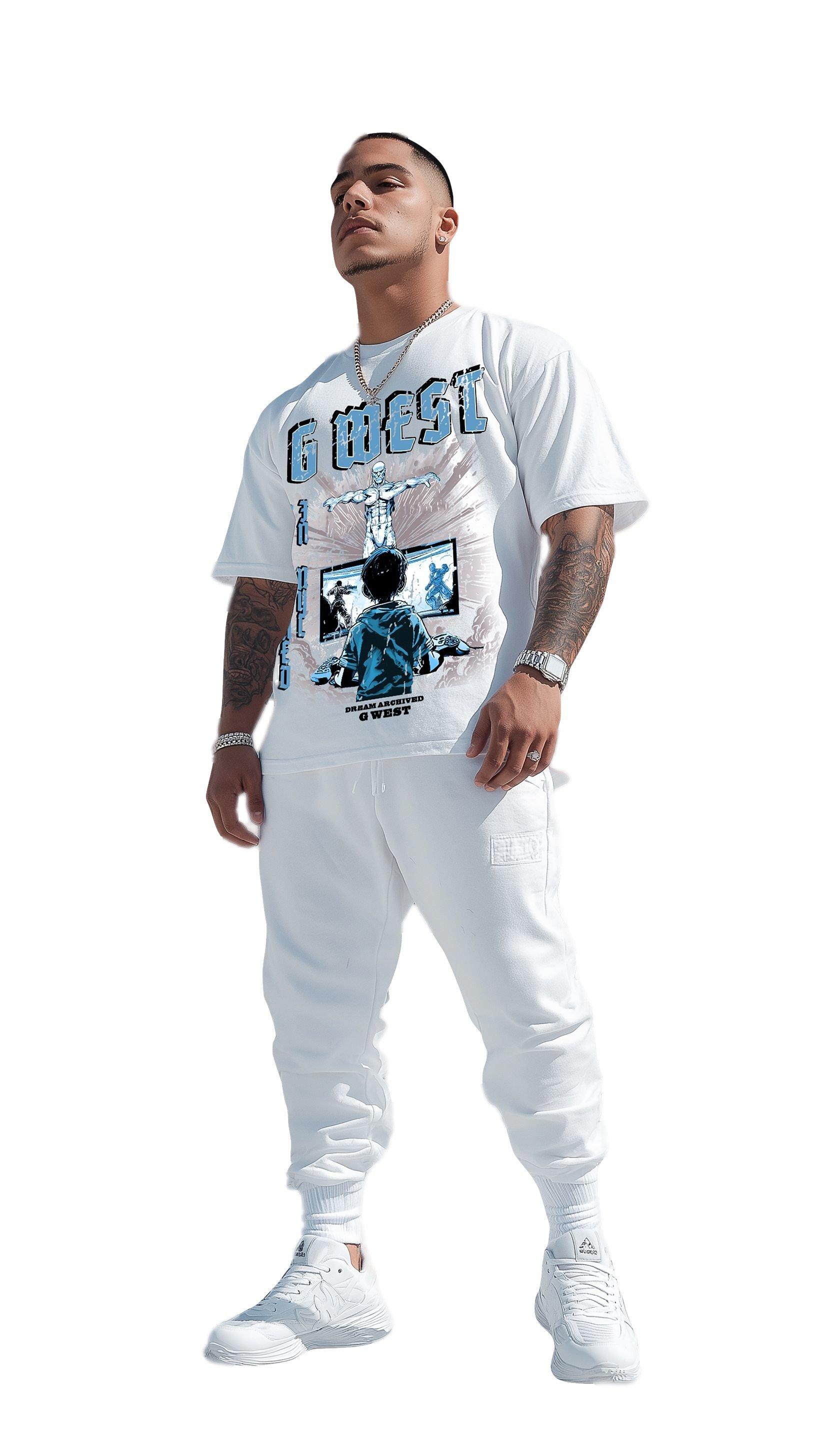 G West Men's AJ11 Game Of Tee - White