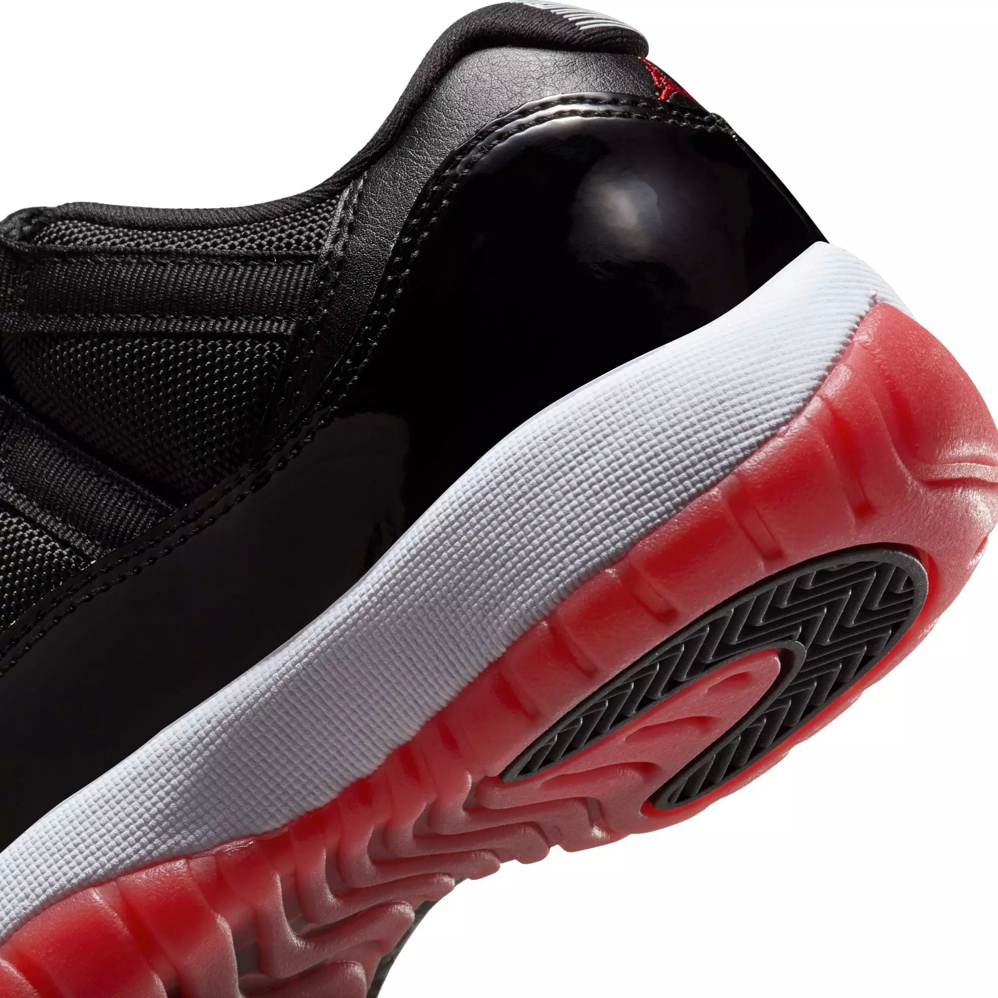 Jordan 11 Retro Low "Bred" Grade School Kids' Shoe - BLACK/VARSITY RED/WHITE