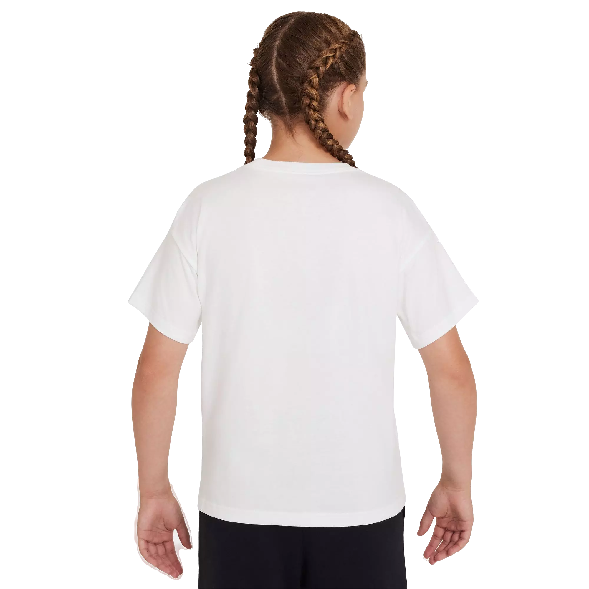 Nike Big Girls' Sportswear Tee-White - WHITE