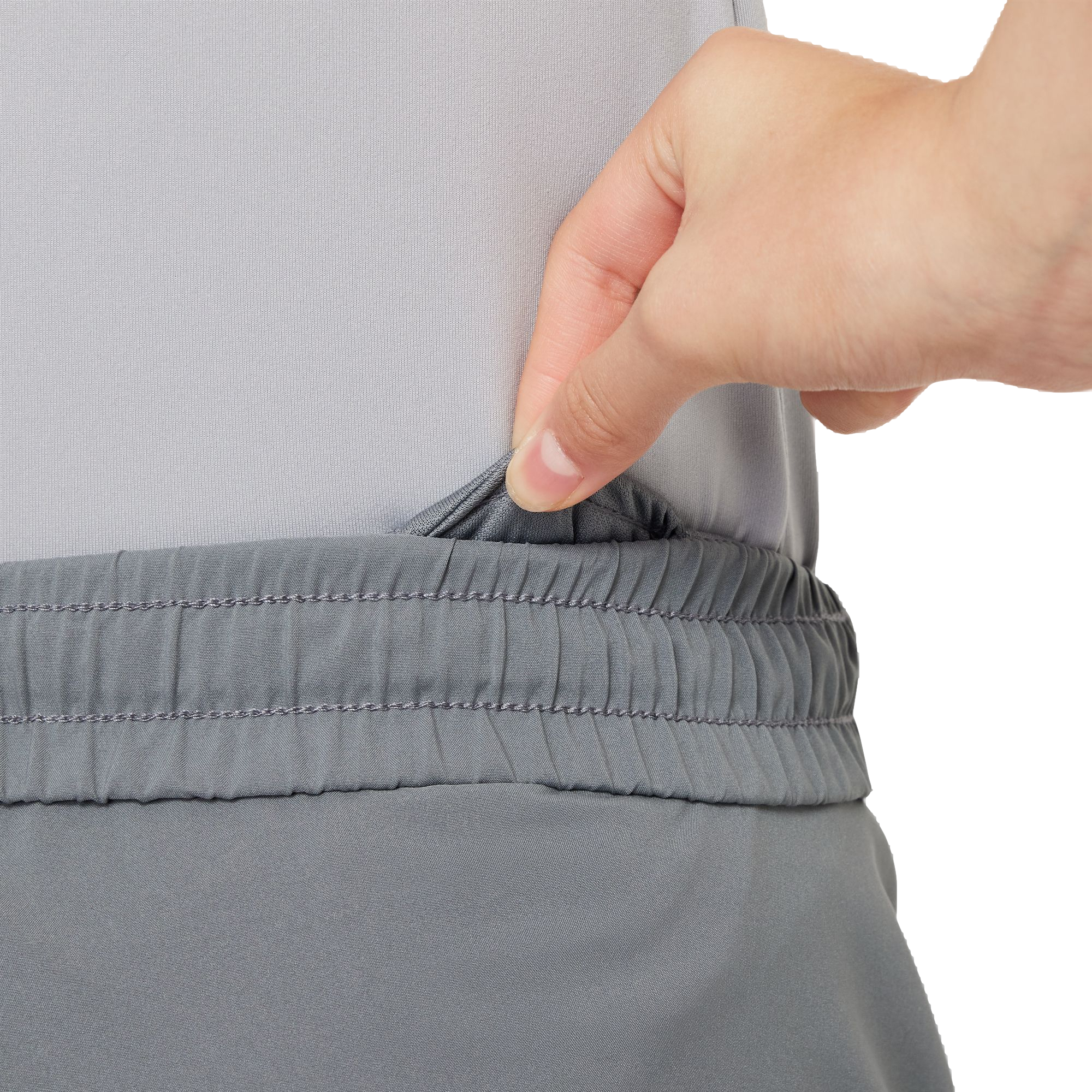 Nike Dri-FIT High-Waisted Woven Training Big Girls' Grey Shorts