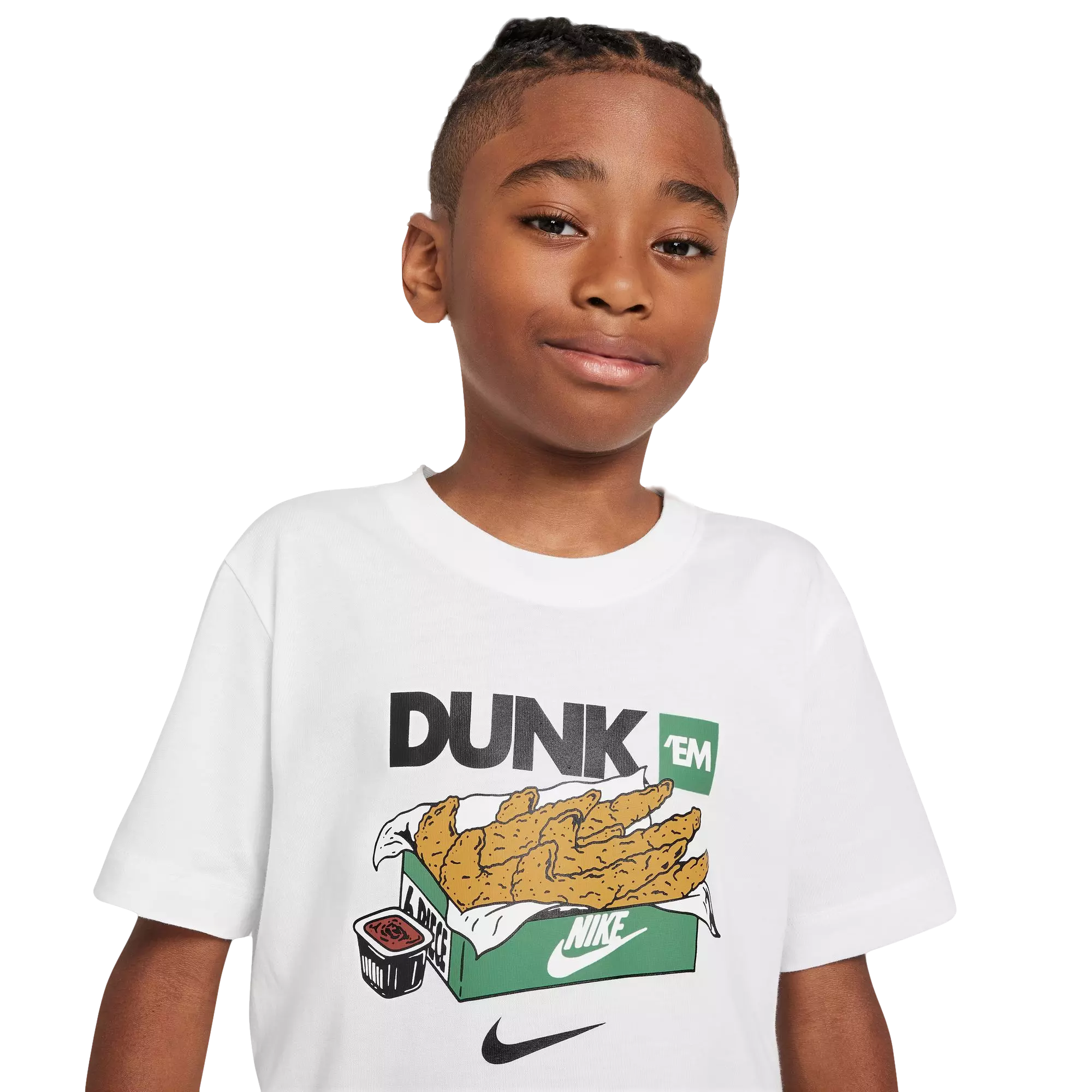 Nike Big Boys' Sportswear Tee-White - WHITE