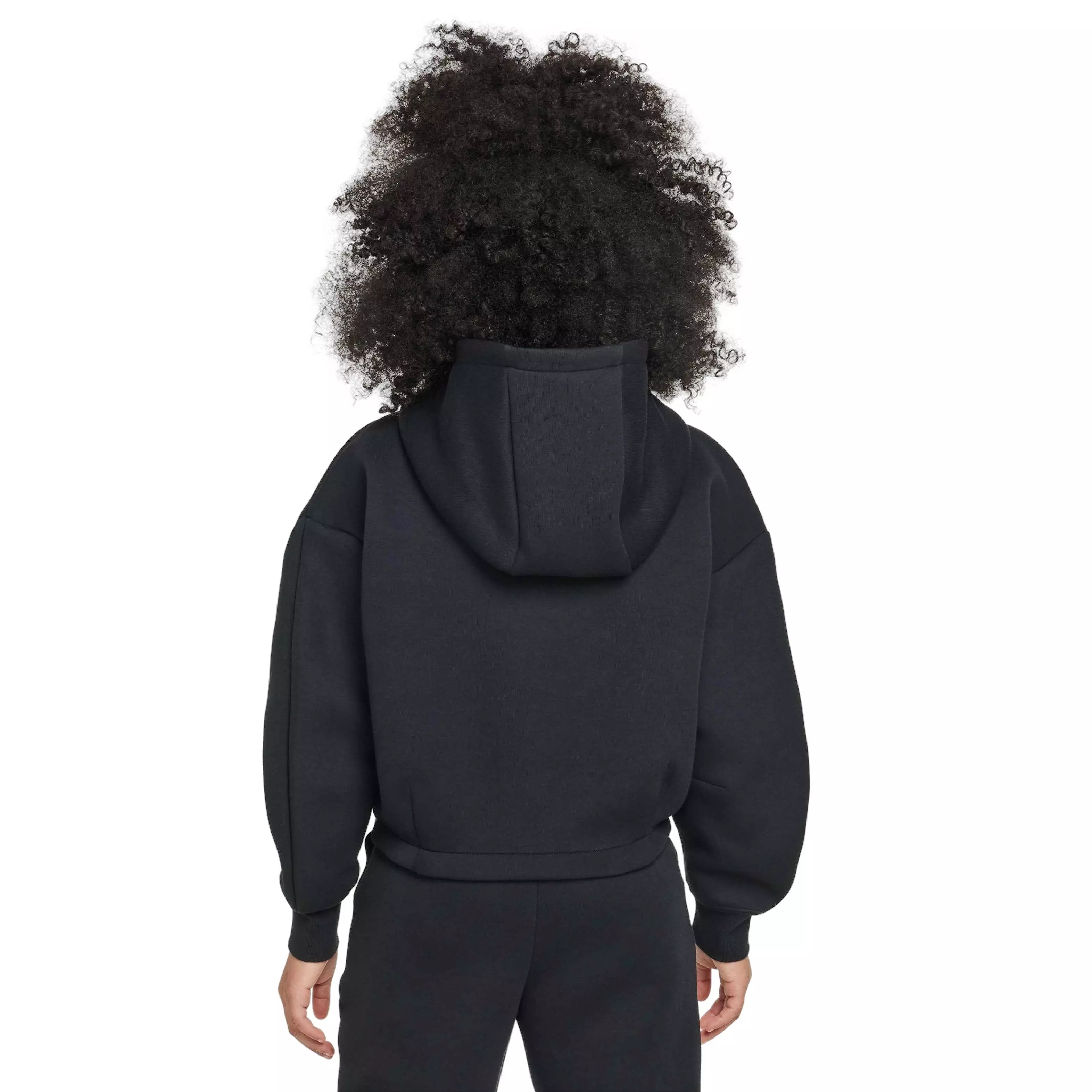 Nike Big Girls' Sportswear Tech Fleece Oversized Hoodie - BLACK