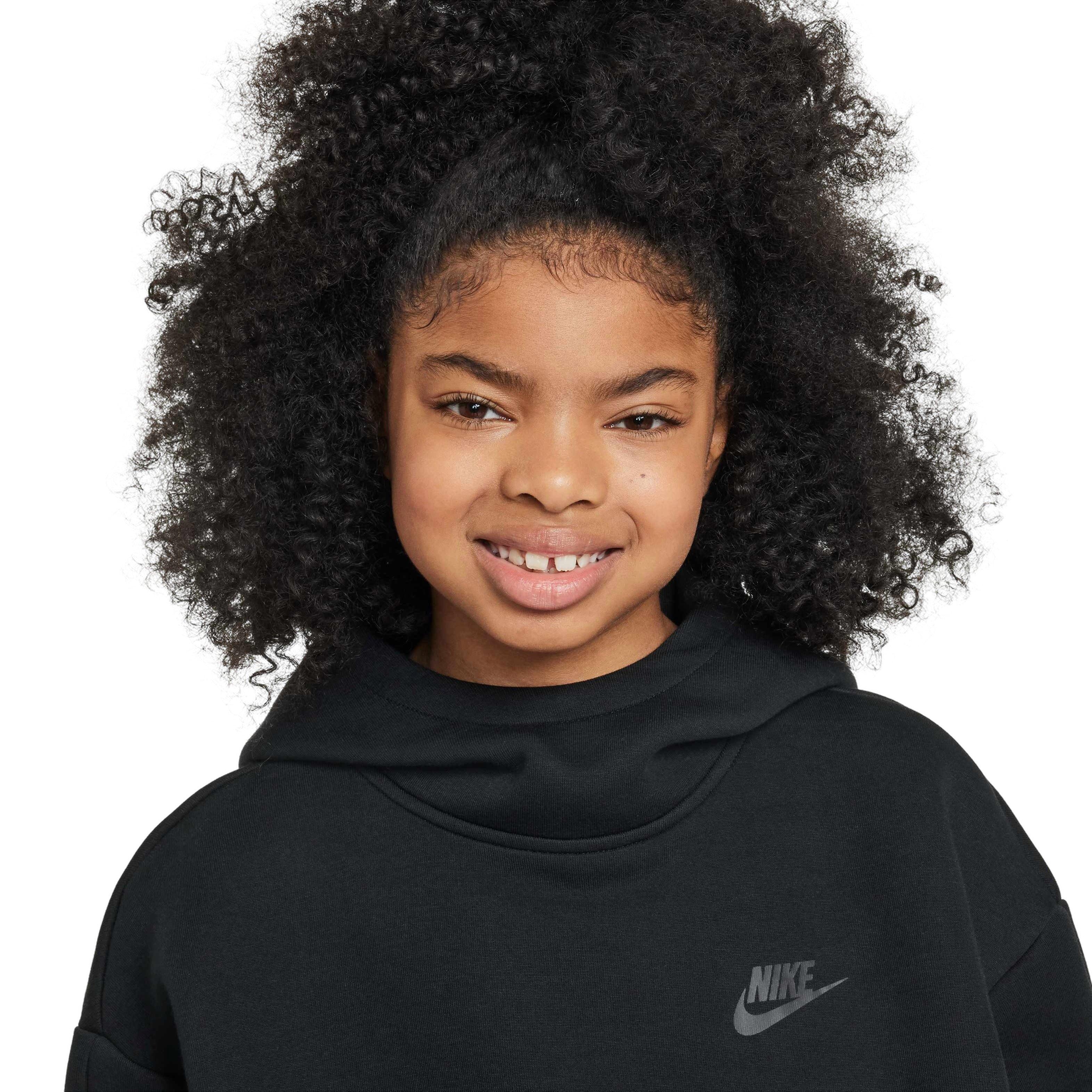 Nike Sportswear Tech Fleece Oversized Big Girls' Pullover Hoodie