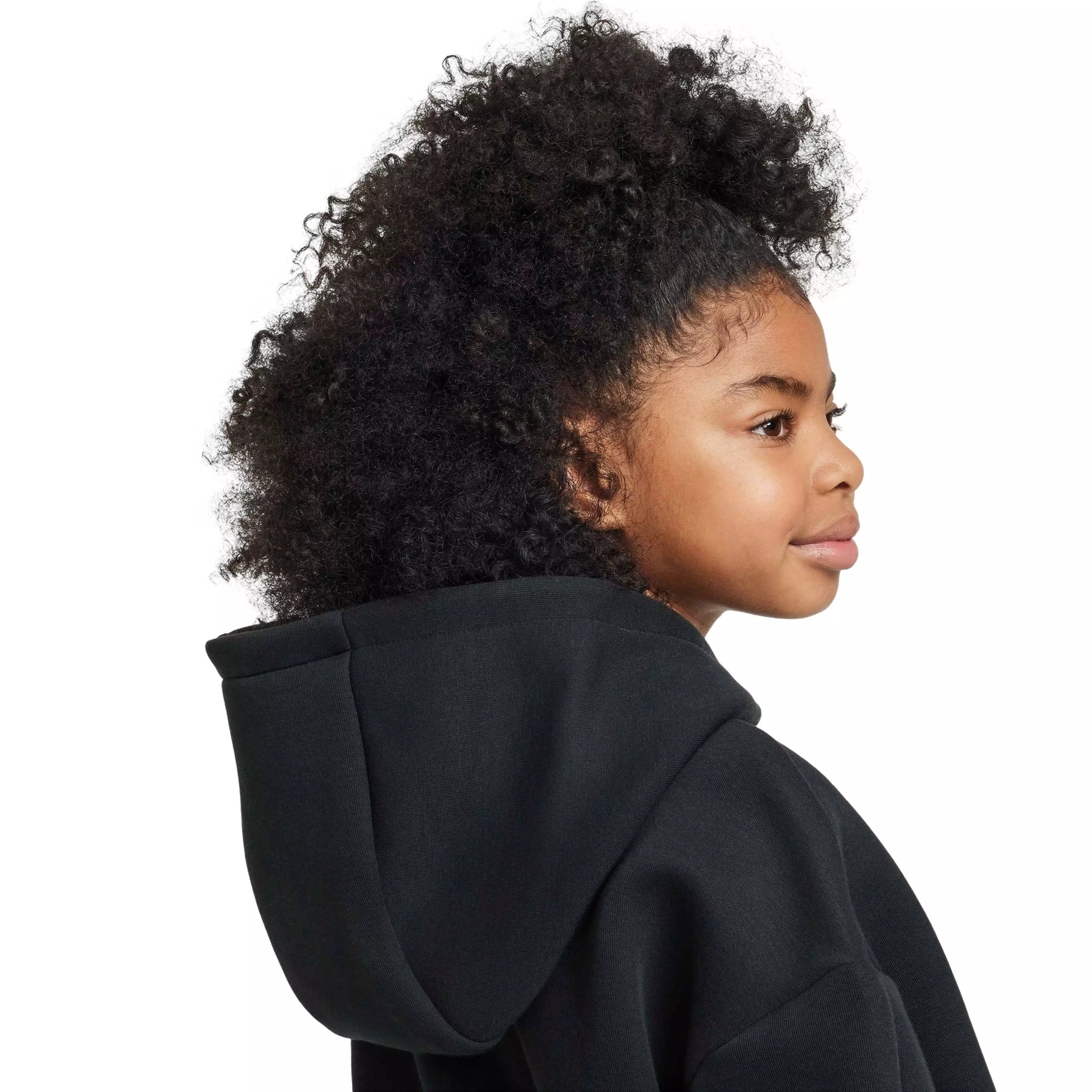 Nike Big Girls' Sportswear Tech Fleece Oversized Hoodie - BLACK