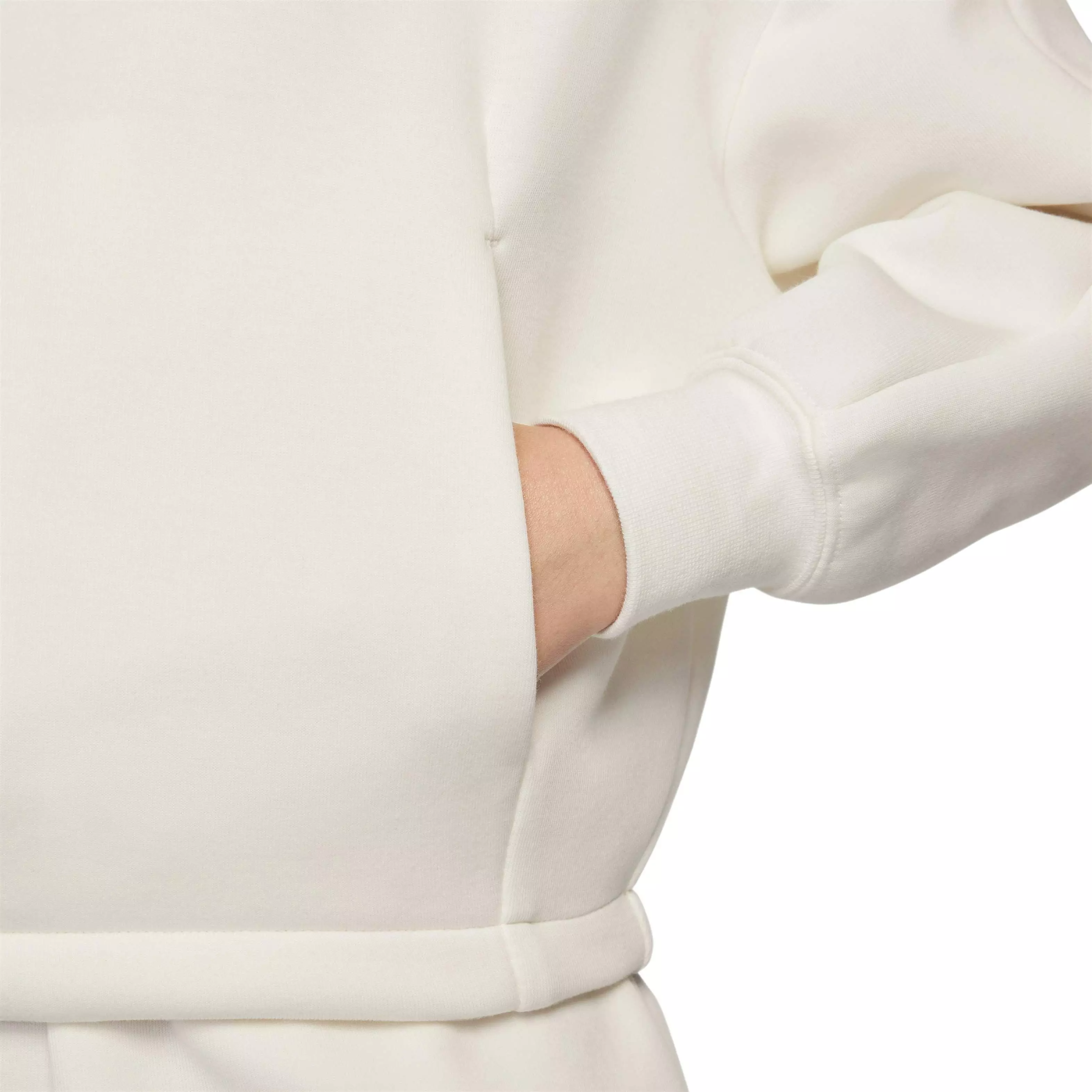 Nike Big Girls' Sportswear Tech Fleece Oversized Hoodie - WHITE