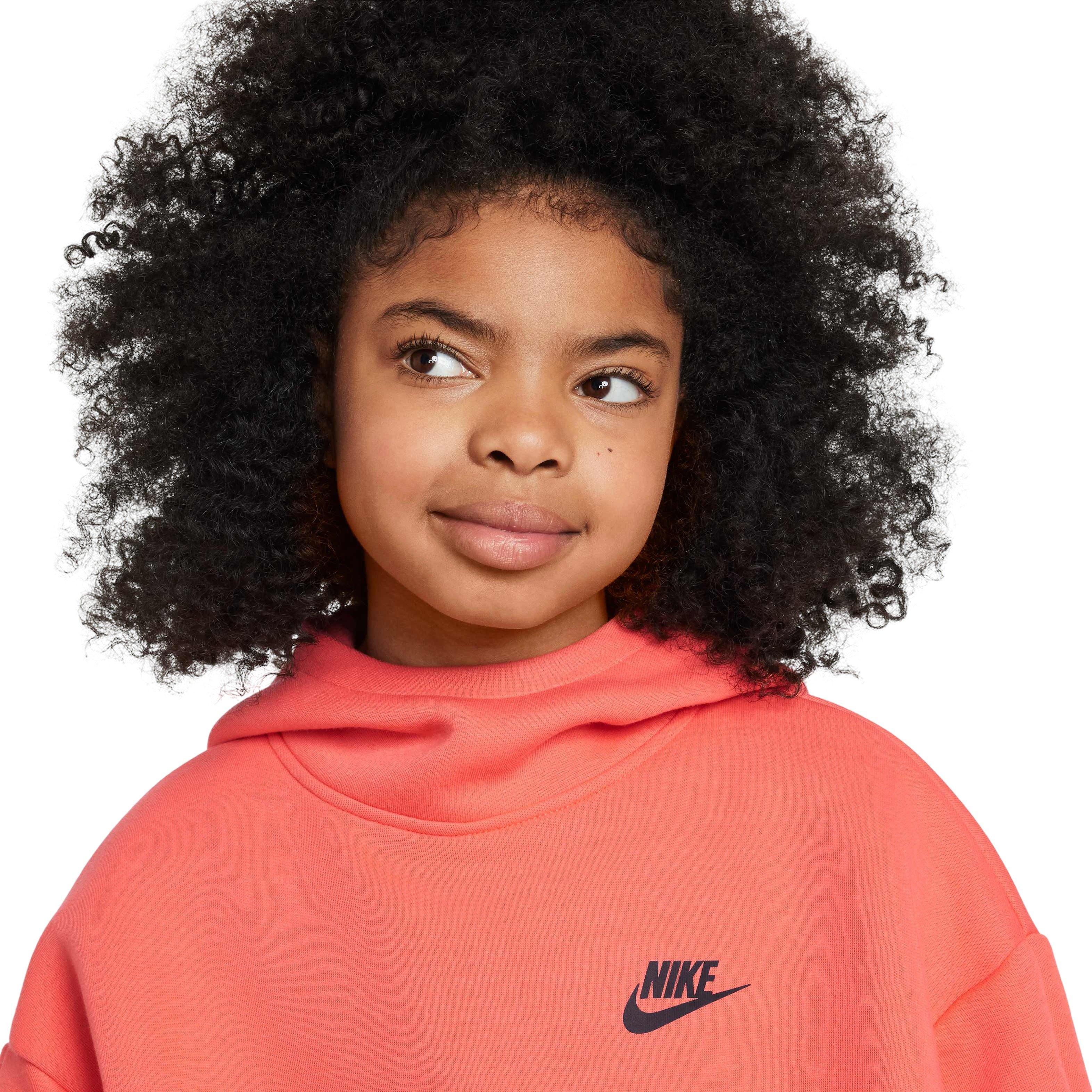Nike Sportswear Tech Fleece Oversized Big Girls' Pullover Hoodie