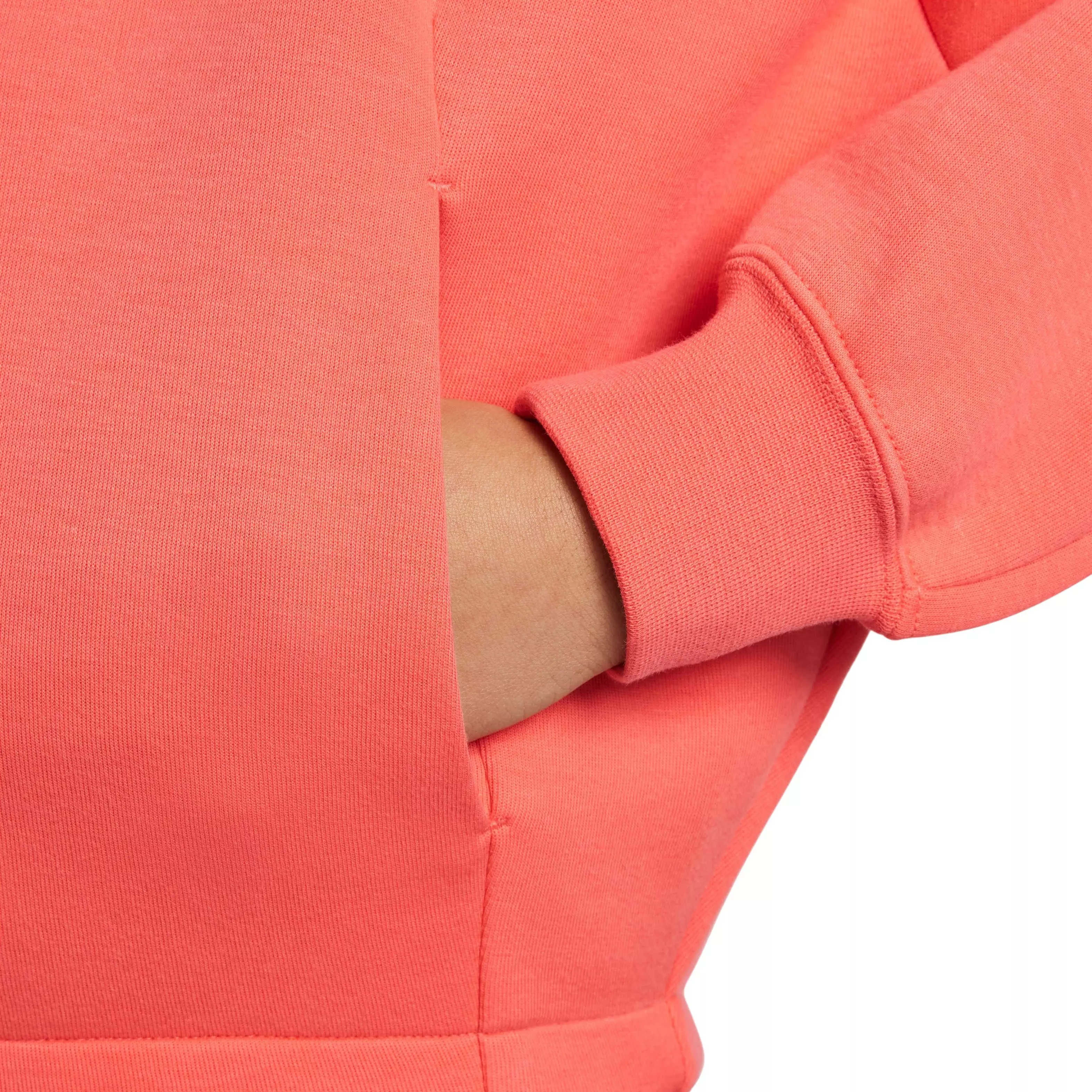 Nike Big Girls' Sportswear Tech Fleece Oversized Hoodie - ORANGE