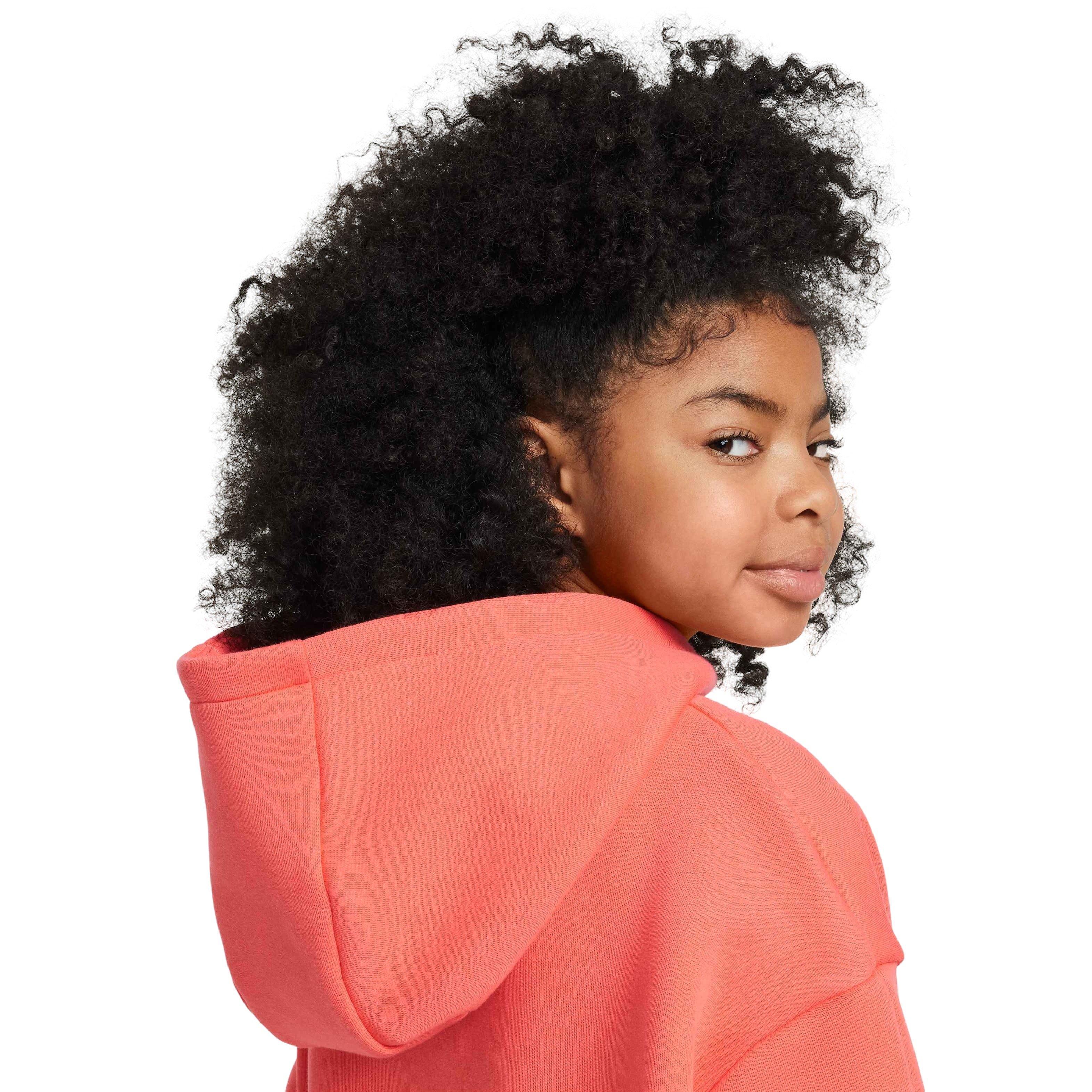 Nike Sportswear Tech Fleece Oversized Big Girls' Pullover Hoodie