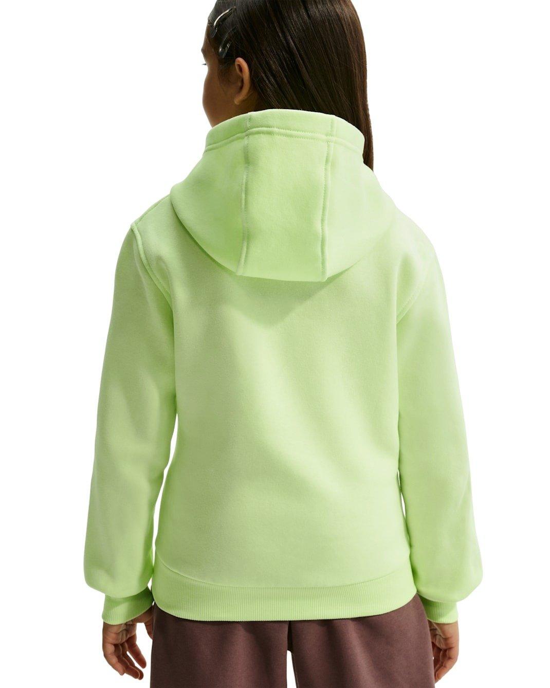 Nike Sportswear Club Fleece Big Kids' Lime Green Pullover Hoodie