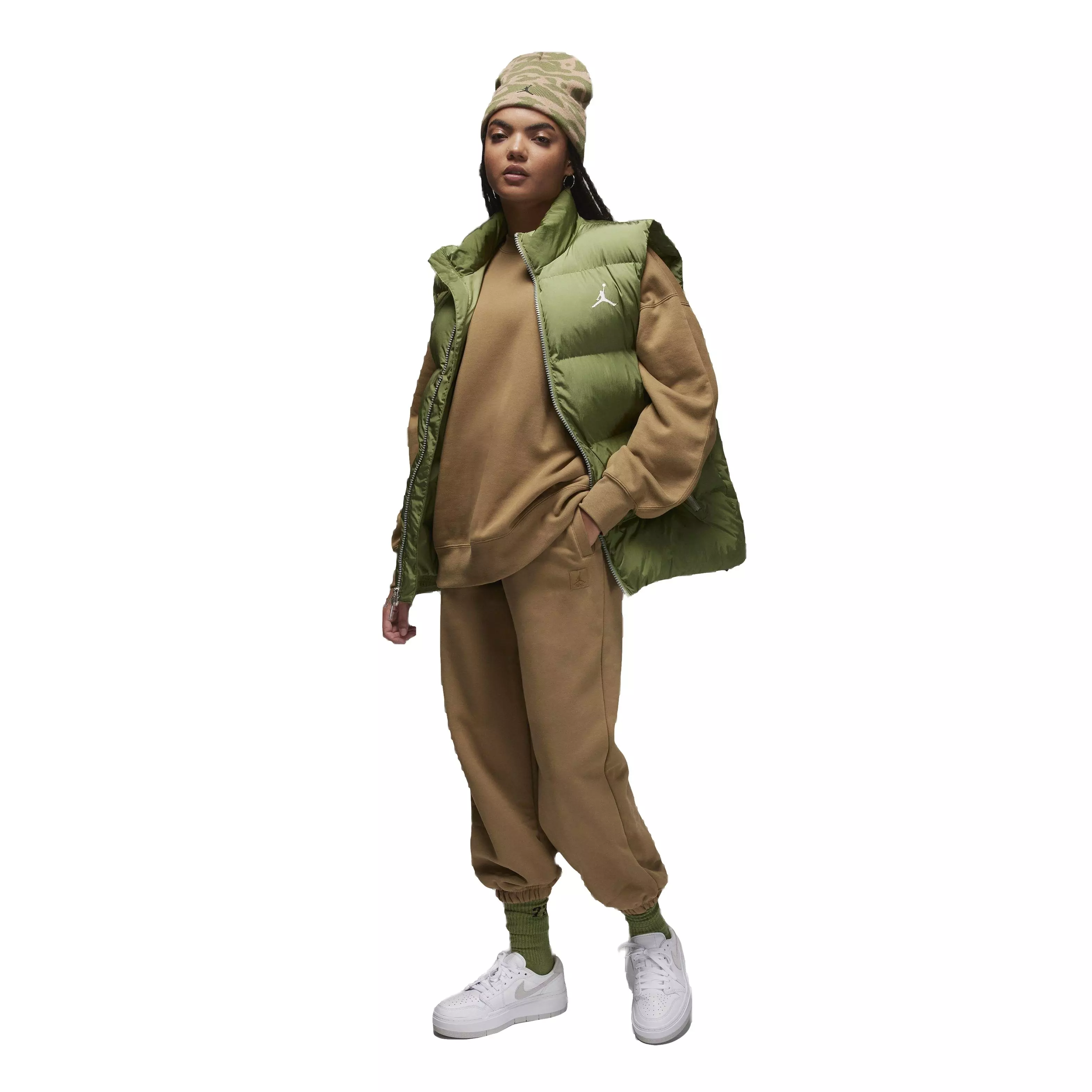 Jordan Women's Flight Fleece Pants - BROWN