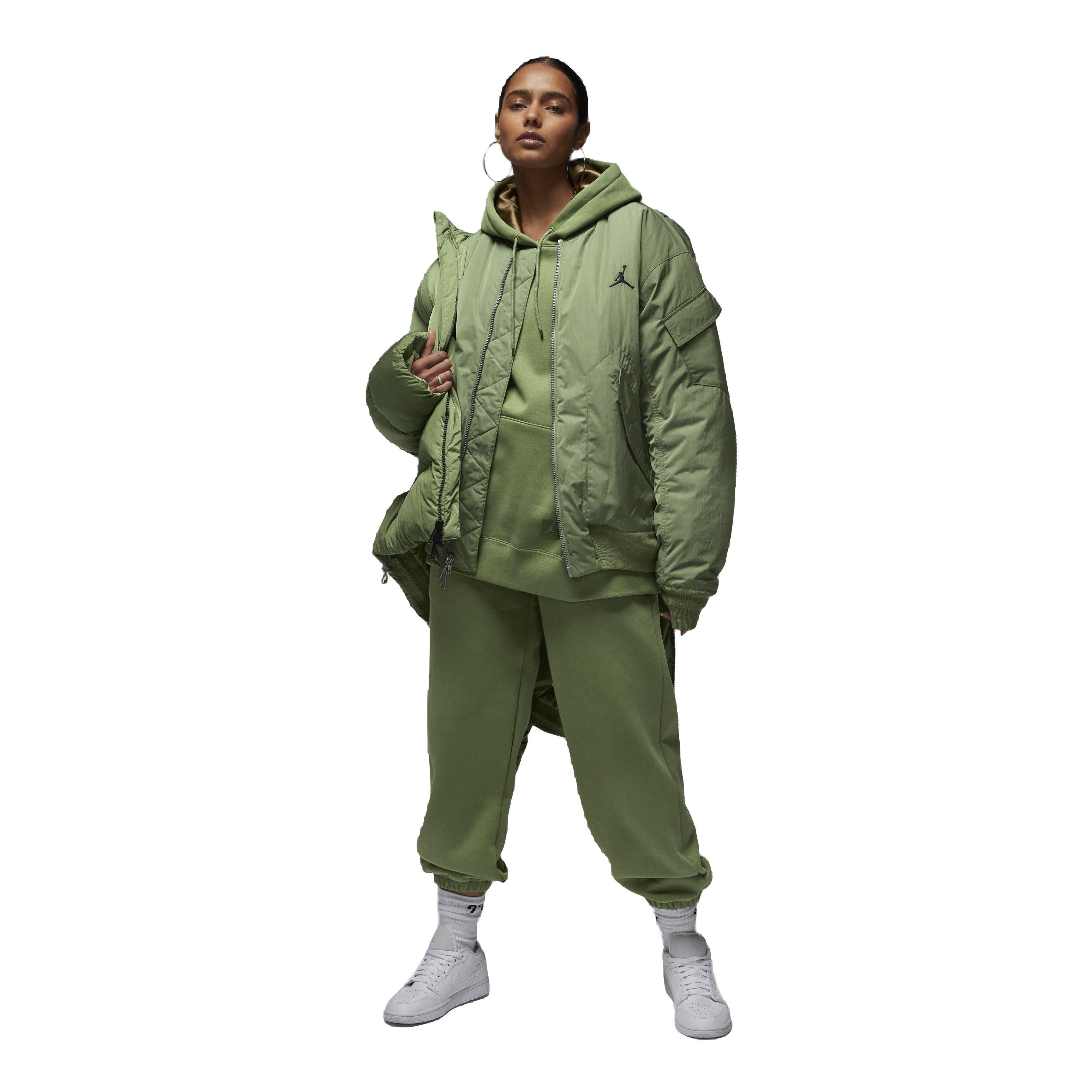Jordan Women's Flight Fleece Pants - OLIVE Thumbnail View 5