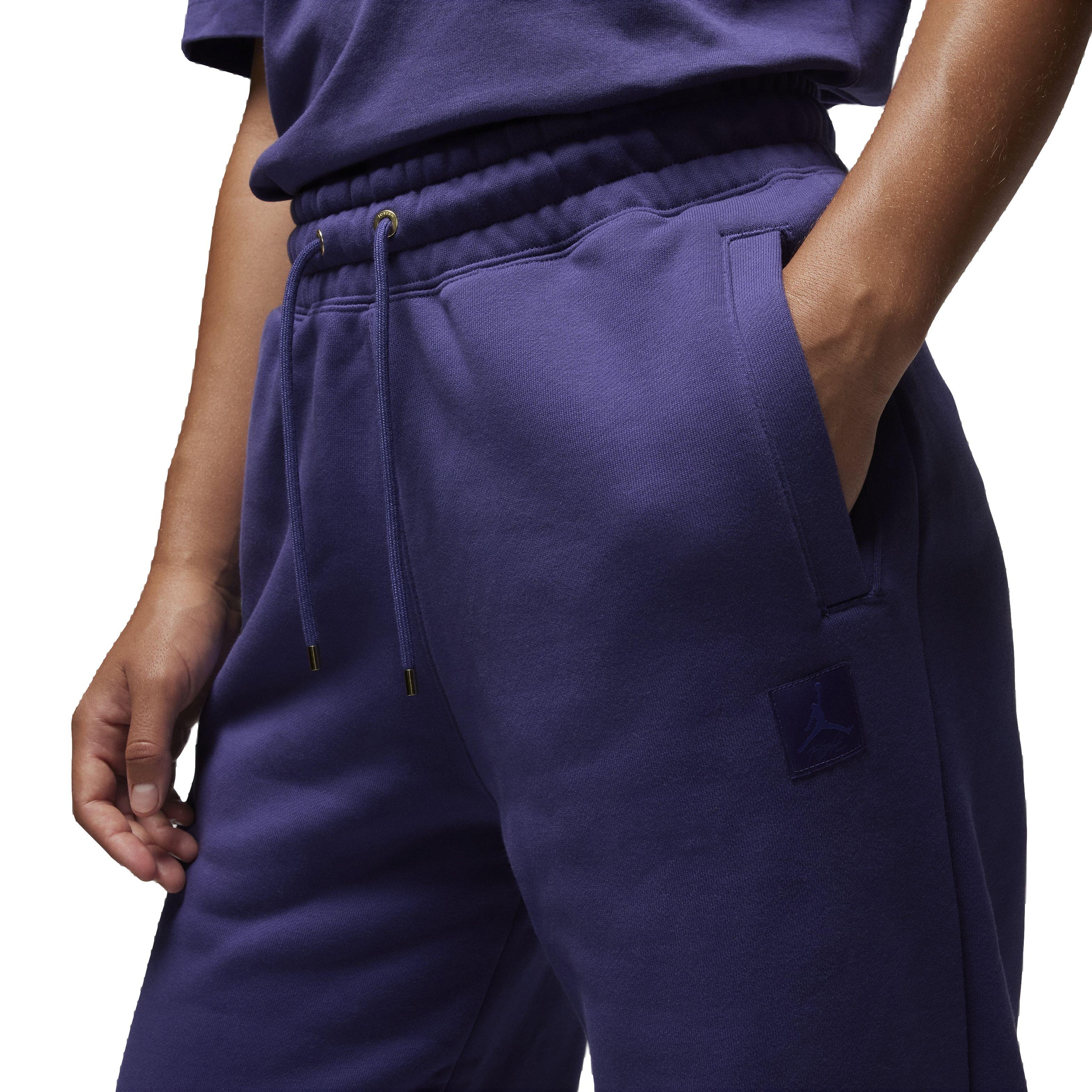 Jordan Women's Flight Fleece Pants - PURPLE Thumbnail View 3