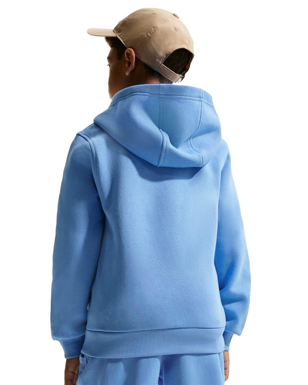 Nike Big Kids' Sportswear Club Fleece Pullover Hoodie - Blue - BLUE Thumbnail View 2