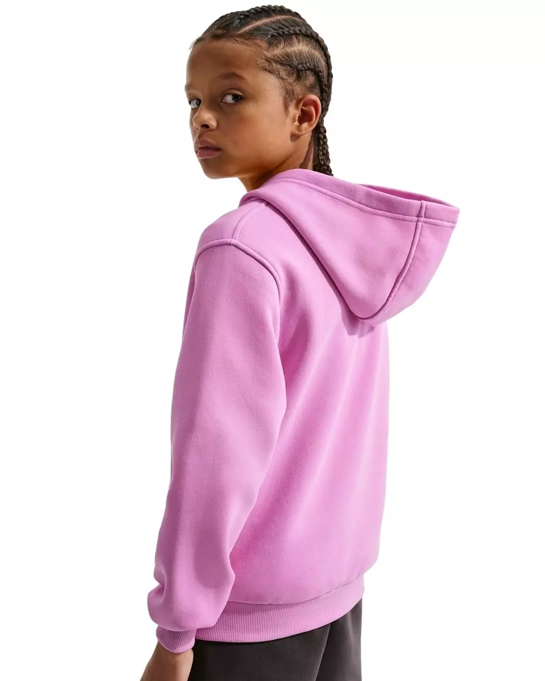 Nike Big Kids' Sportswear Club Fleece Full-Zip Hooded Jacket - Lt Magenta - LT MAGENTA