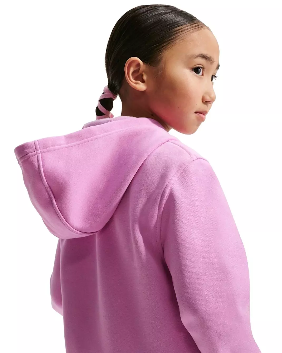 Nike Big Kids' Sportswear Club Fleece Full-Zip Hooded Jacket - Lt Magenta - LT MAGENTA