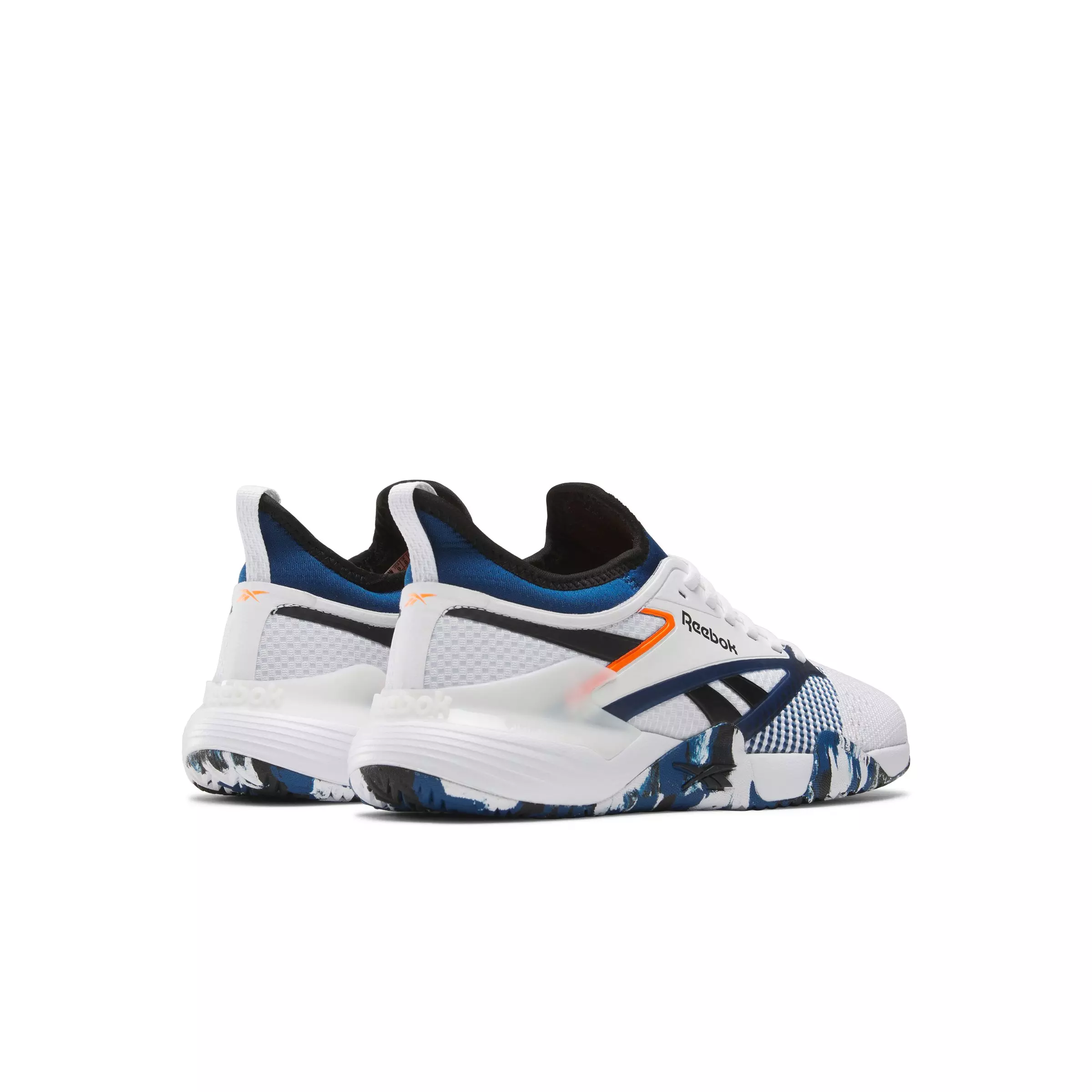 Reebok Nano Court "White/Blue/Black/Orange" Men's Training Shoe - WHITE/BLUE/BLACK/ORANGE