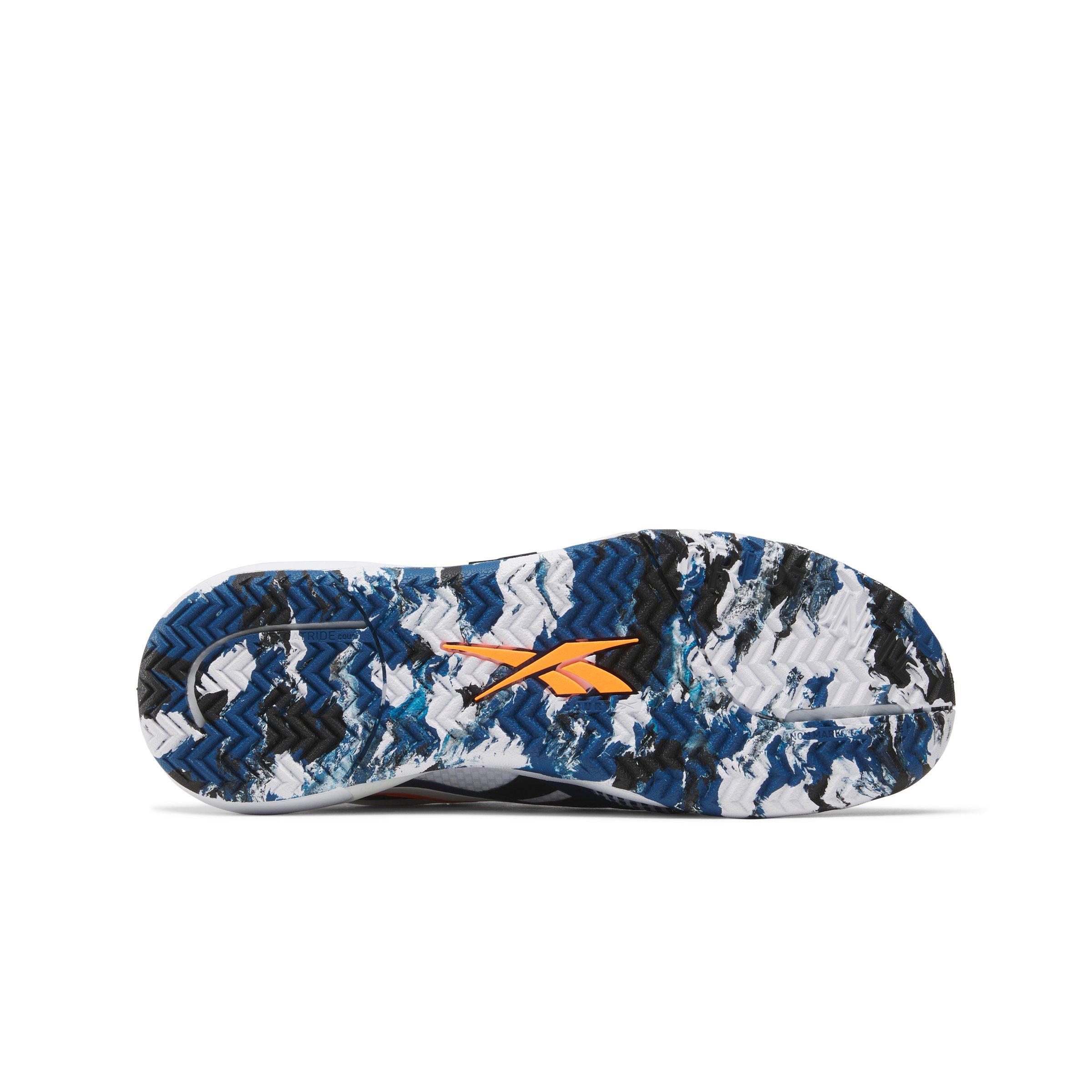 Reebok Nano Court "White/Blue/Black/Orange" Men's Training Shoe - WHITE/BLUE/BLACK/ORANGE Thumbnail View 5