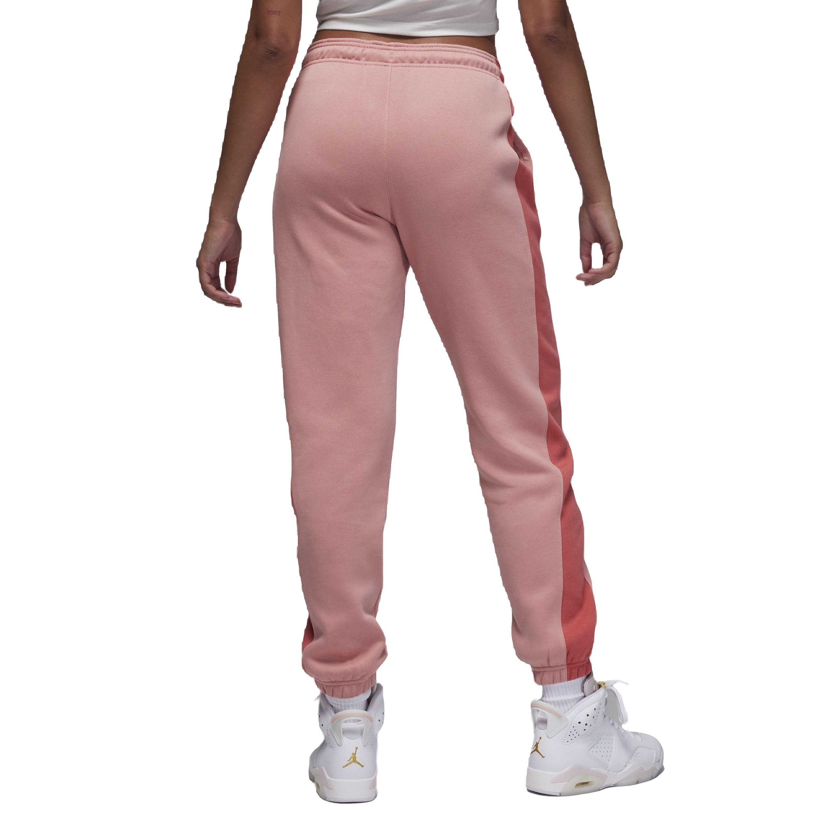 Jordan Women's Color-Block Brooklyn Fleece Pants - PINK Thumbnail View 2