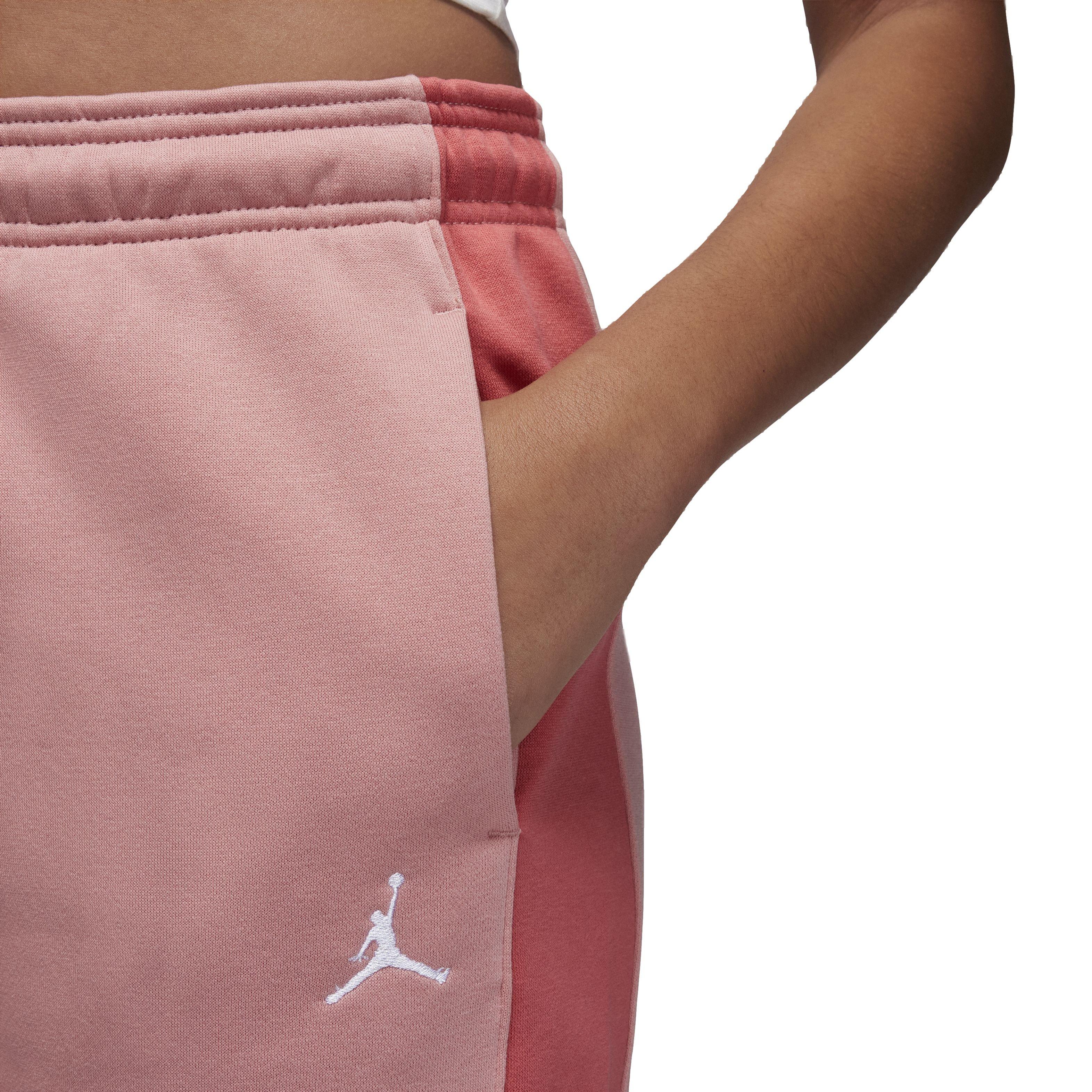 Jordan Women's Color-Block Brooklyn Fleece Pants - PINK Thumbnail View 4