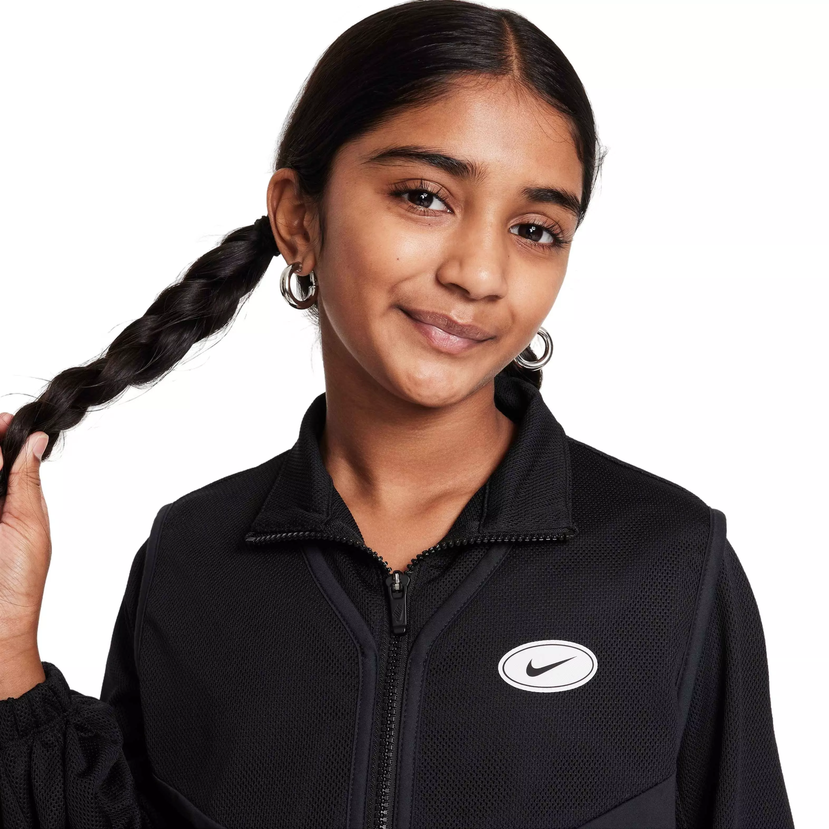 Nike Big Girls' Sportswear Dance Jacket - BLACK