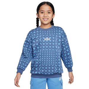Nike Big Girls' Sportswear Club Fleece Oversized Crew-Neck Sweatshirt