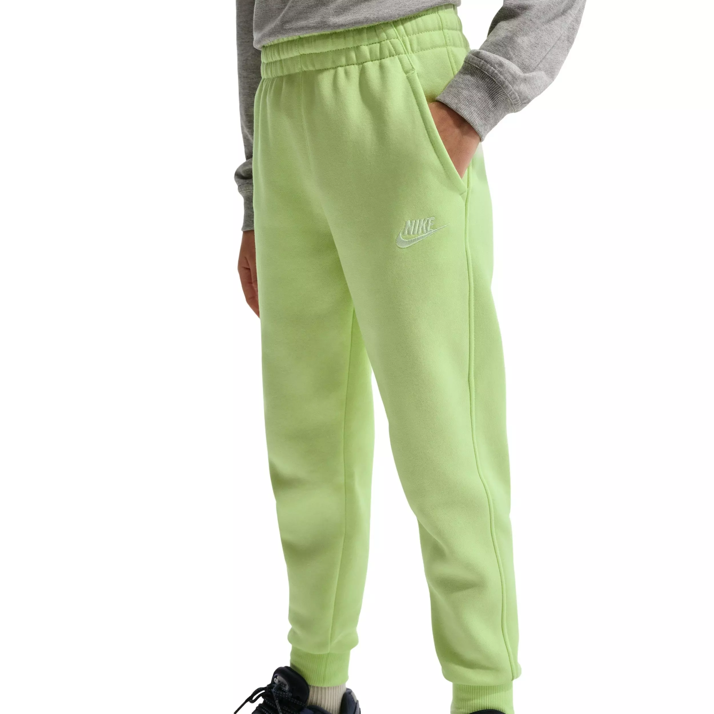 Nike Big Kids' Sportswear Club Futura Graphic Fleece Joggers - Green - GREEN