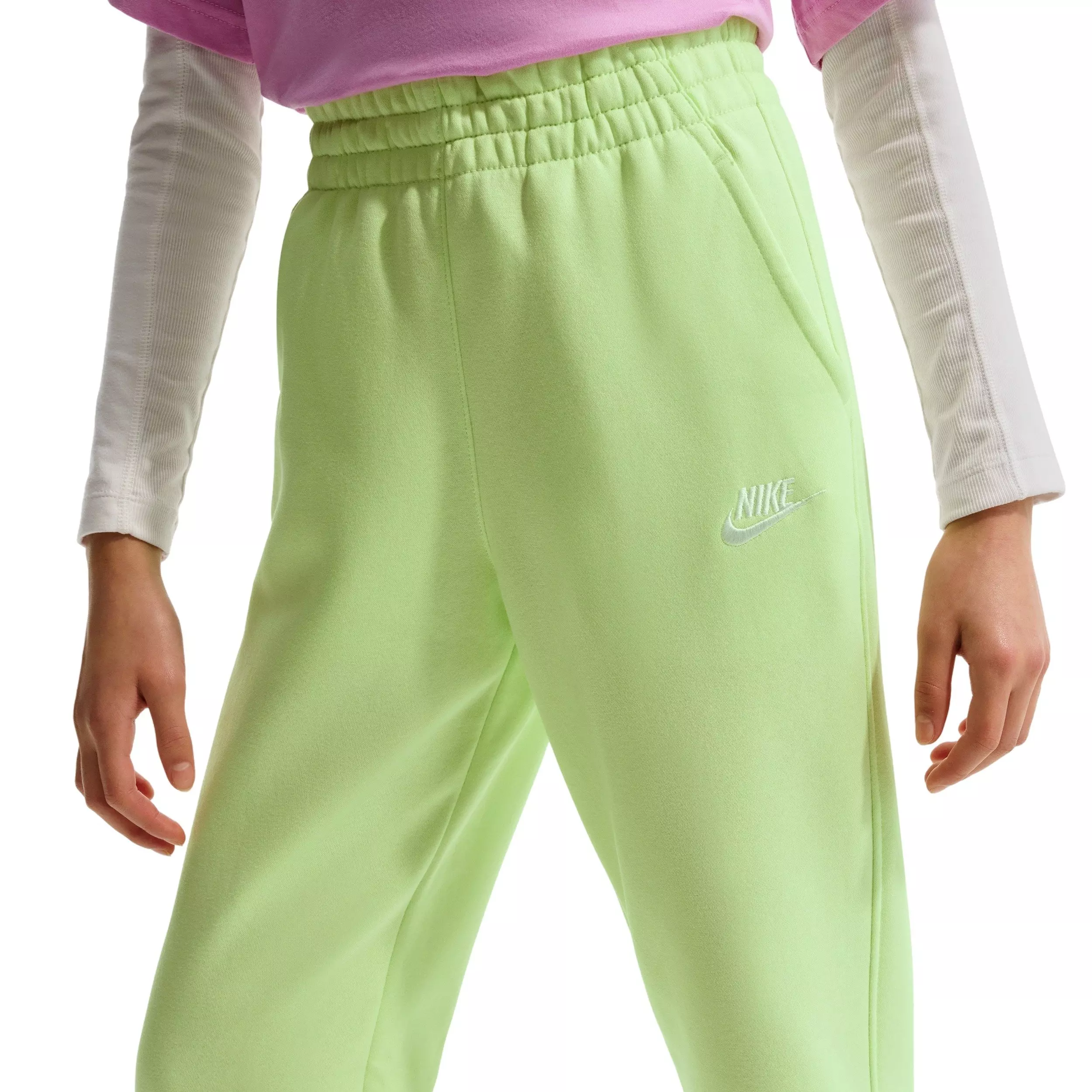 Nike Big Kids' Sportswear Club Futura Graphic Fleece Joggers - Green - GREEN