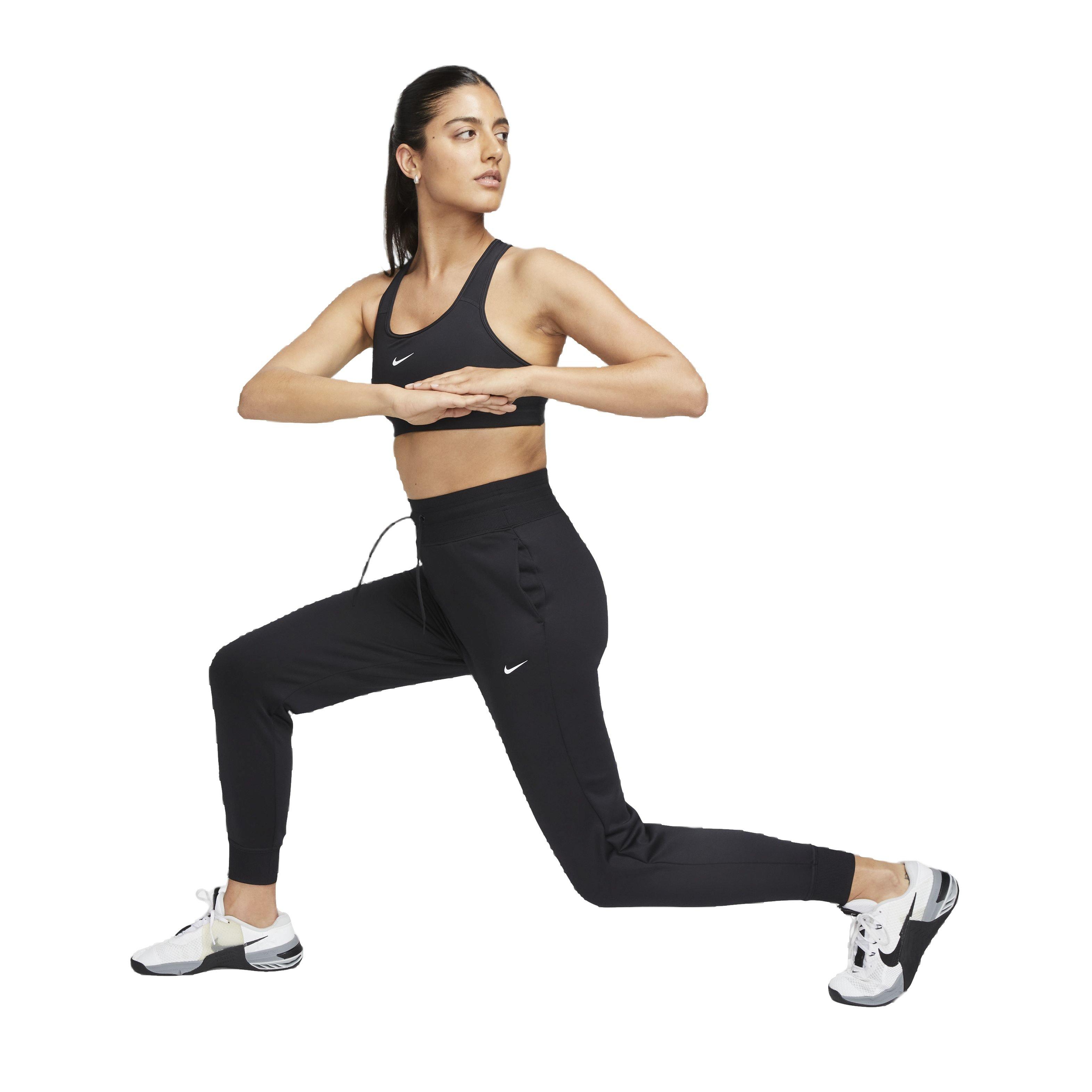 Nike Women's One High-Rise 7/8 Joggers - BLACK Thumbnail View 4