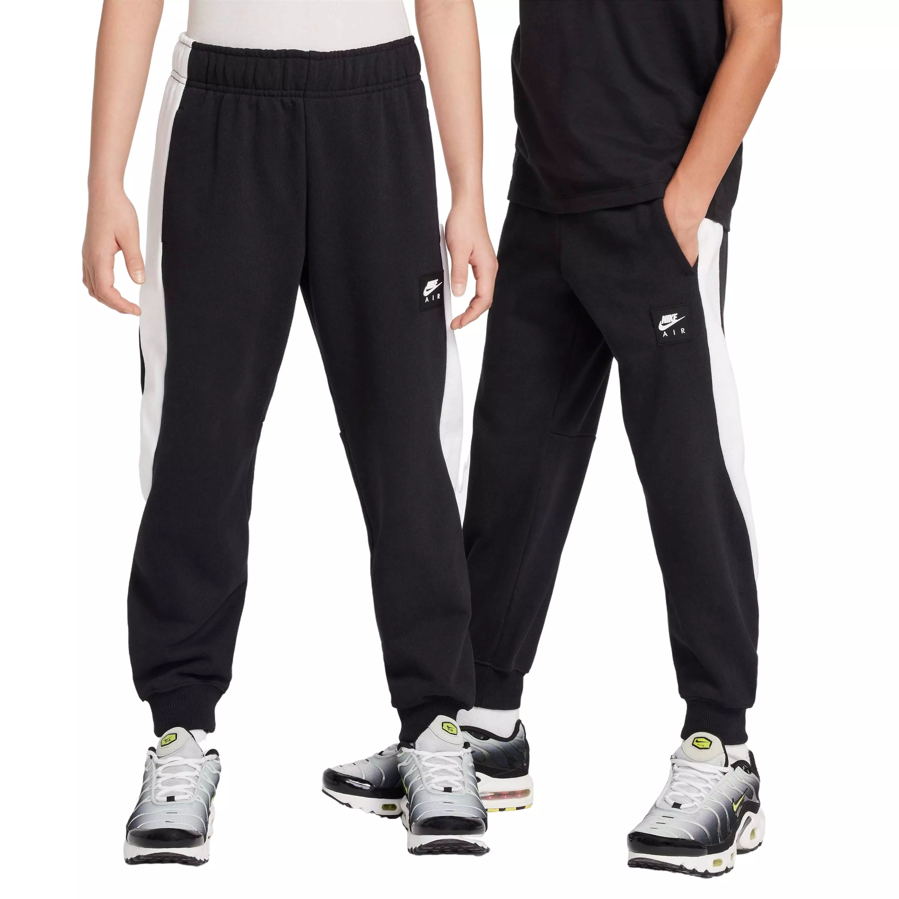Nike Air Big Kids' Fleece Joggers - BLACK
