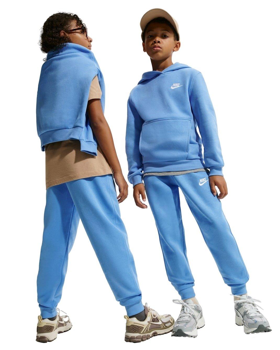 Nike Big Kids' Sportswear Club Futura Graphic Fleece Blue Joggers