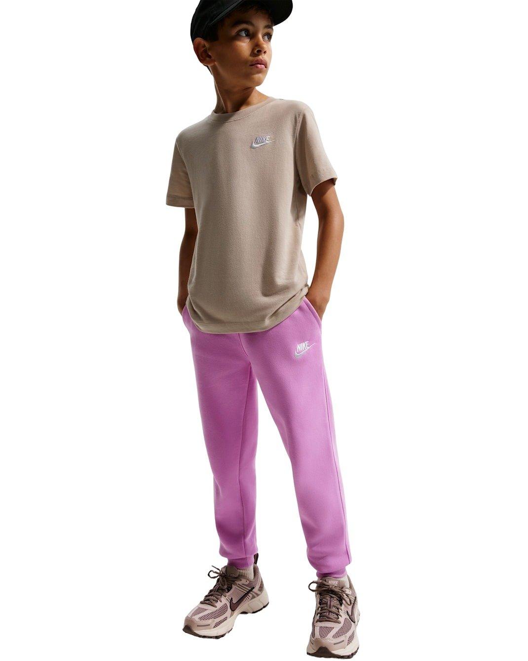 Nike Big Kids' Sportswear Club Fleece Joggers - Lt Magenta - LT MAGENTA Thumbnail View 4