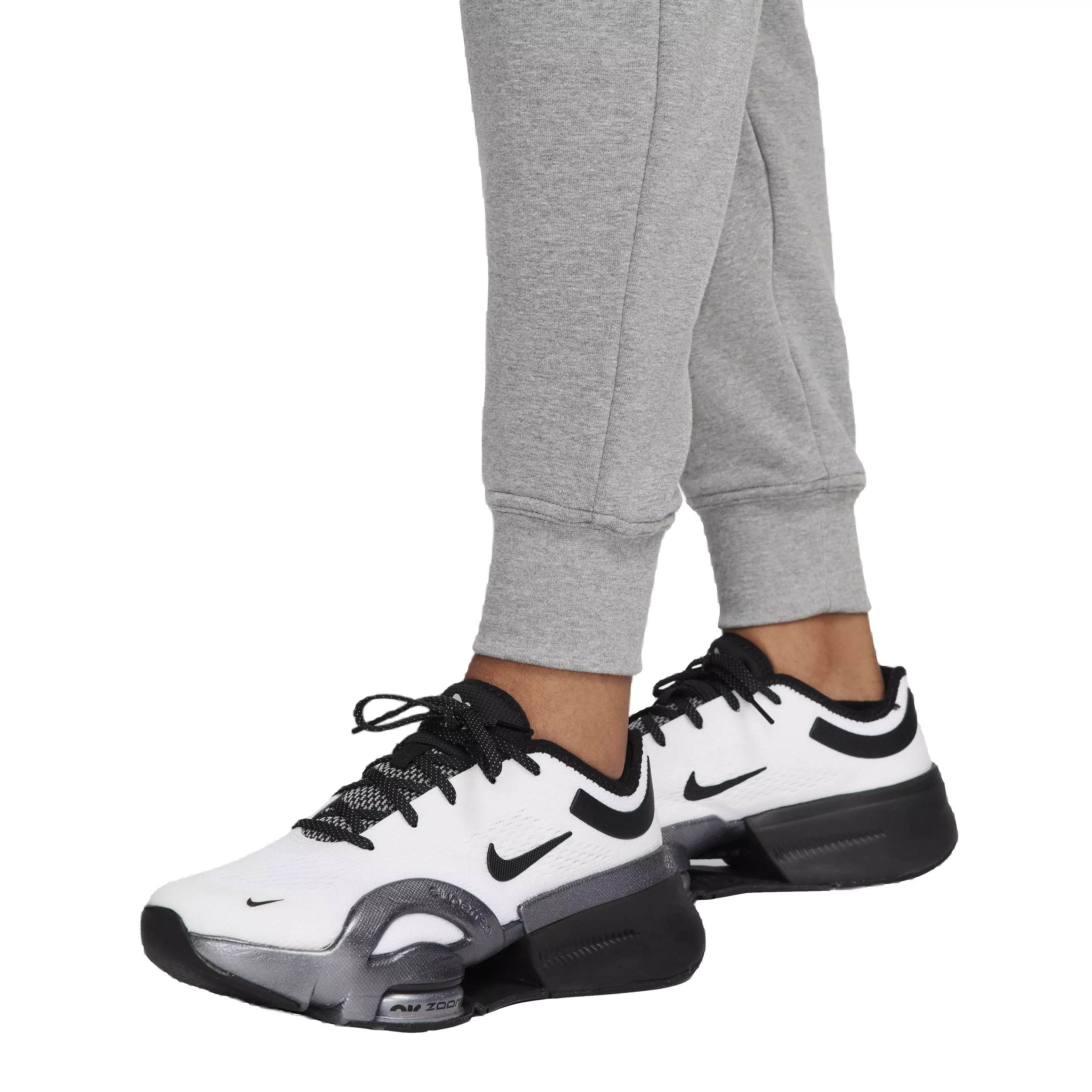Nike Women's One Dri-FIT High-Rise 7/8 French Terry Joggers - GREY