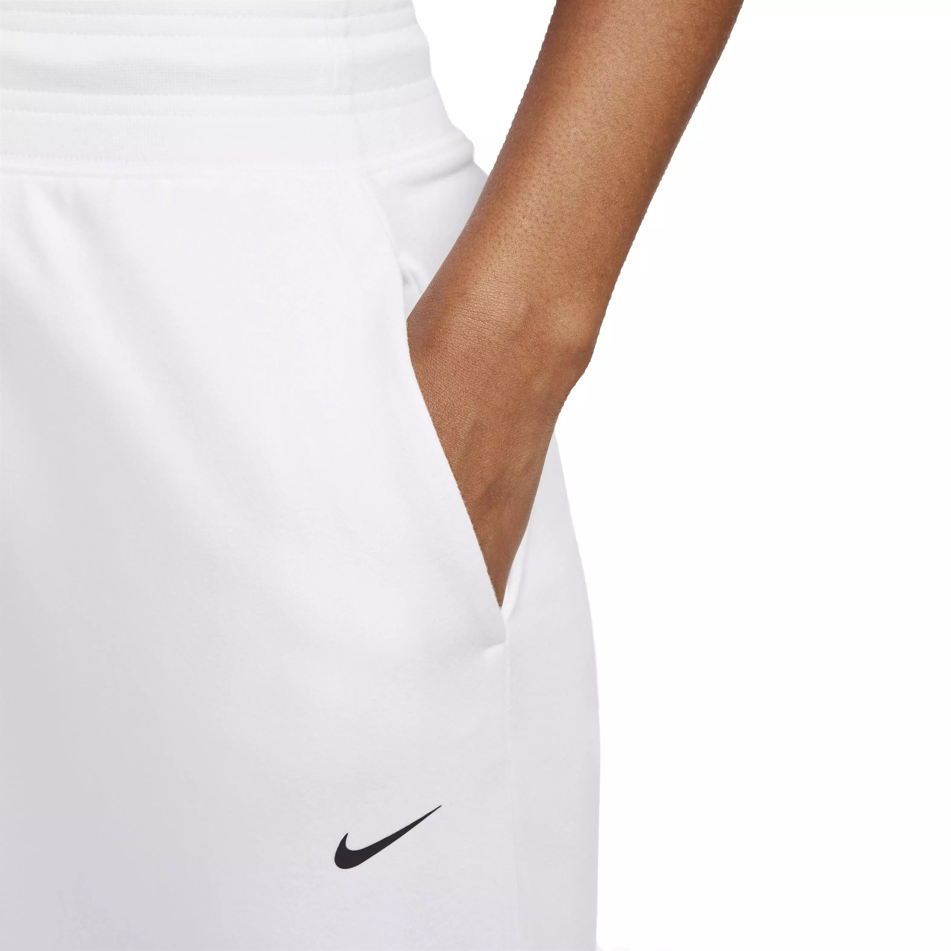 Nike Women's One Dri-FIT High-Rise 7/8 French Terry Joggers - GREY