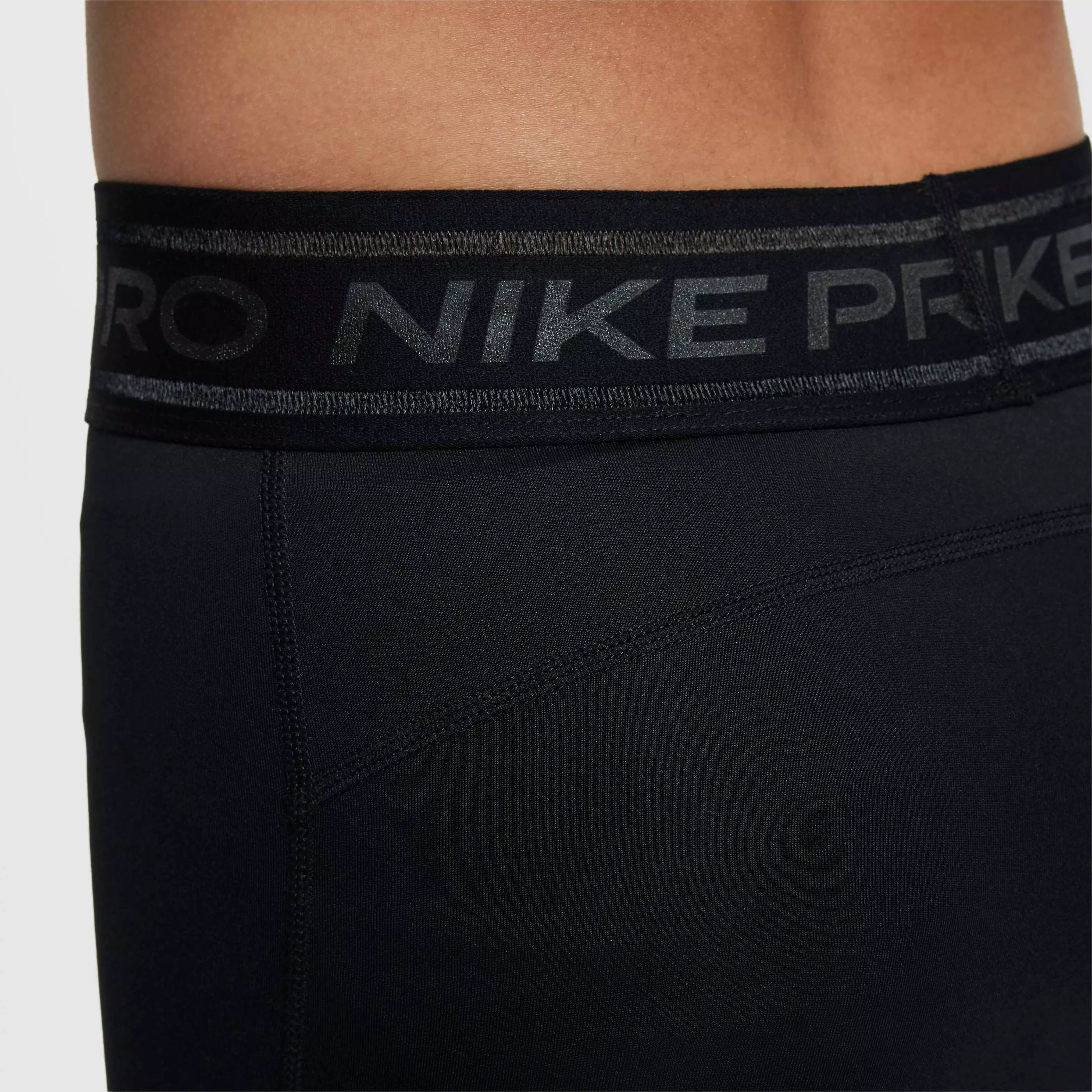 Nike Pro Big Girls' Dri-FIT Mid-Rise Leggings - BLACK
