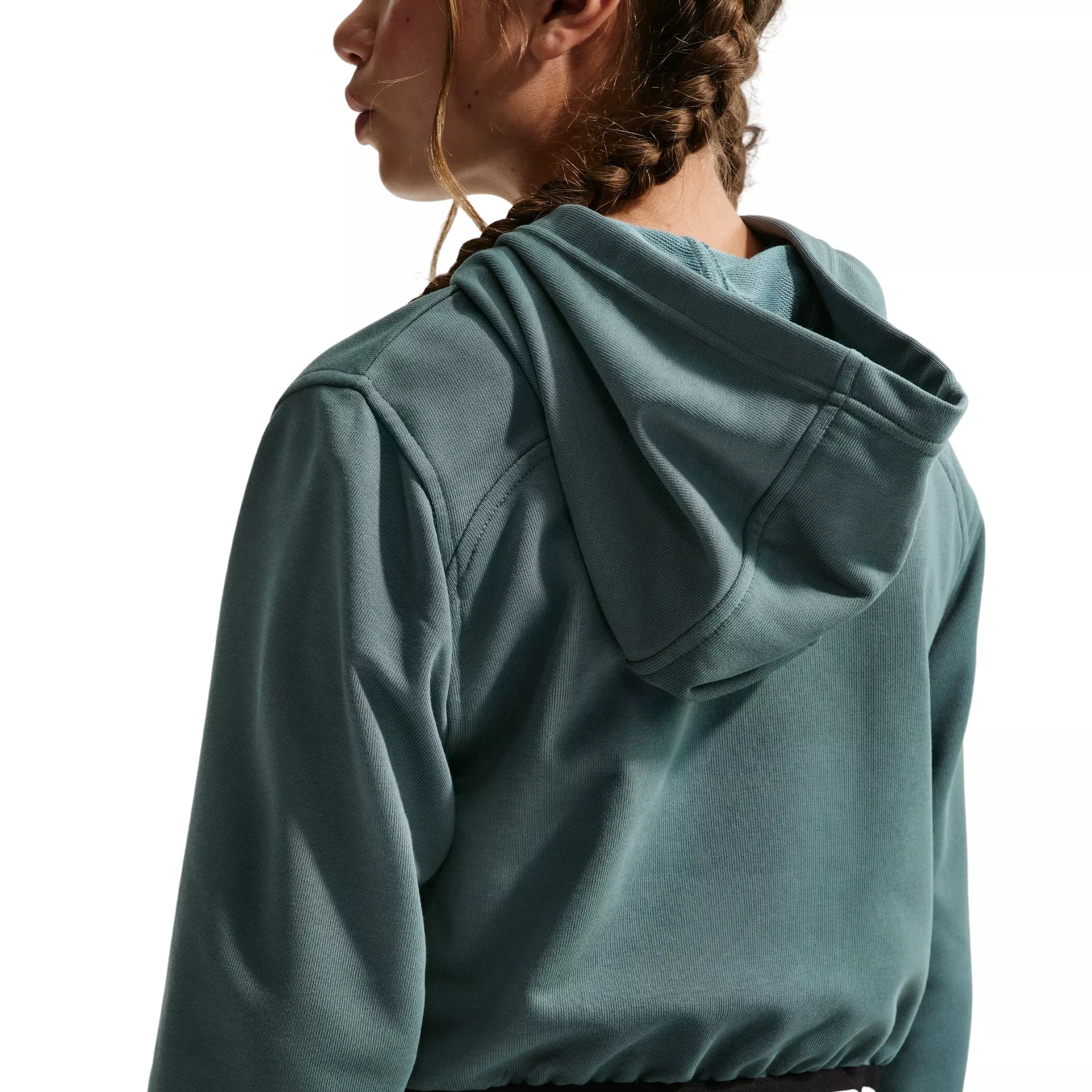 Nike Big Girls' Pro Fleece Dri-FIT Full-Zip Jacket - Mineral Slate - MINERAL SLATE