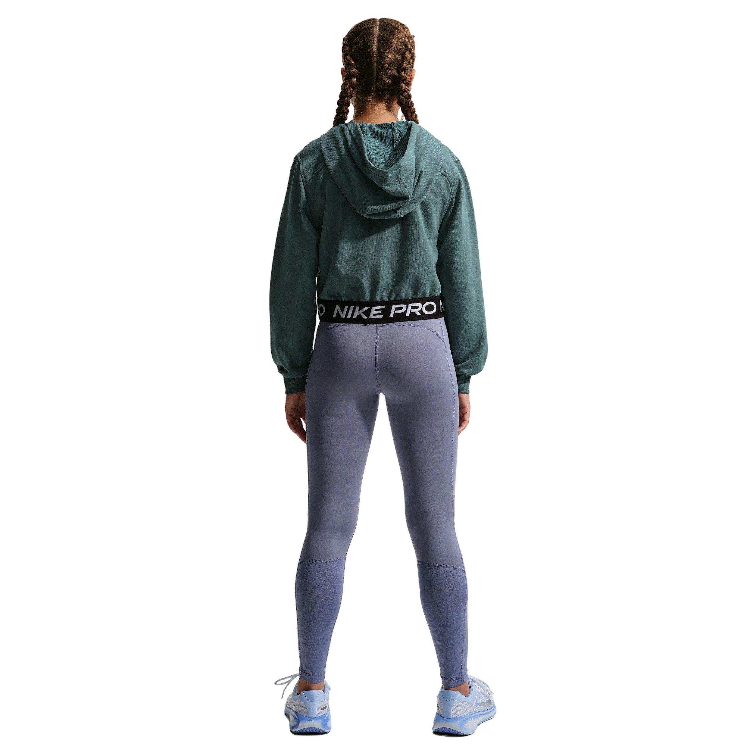Nike Big Girls' Pro Fleece Dri-FIT Full-Zip Jacket -Mineral Slate - MINERAL SLATE Thumbnail View 5