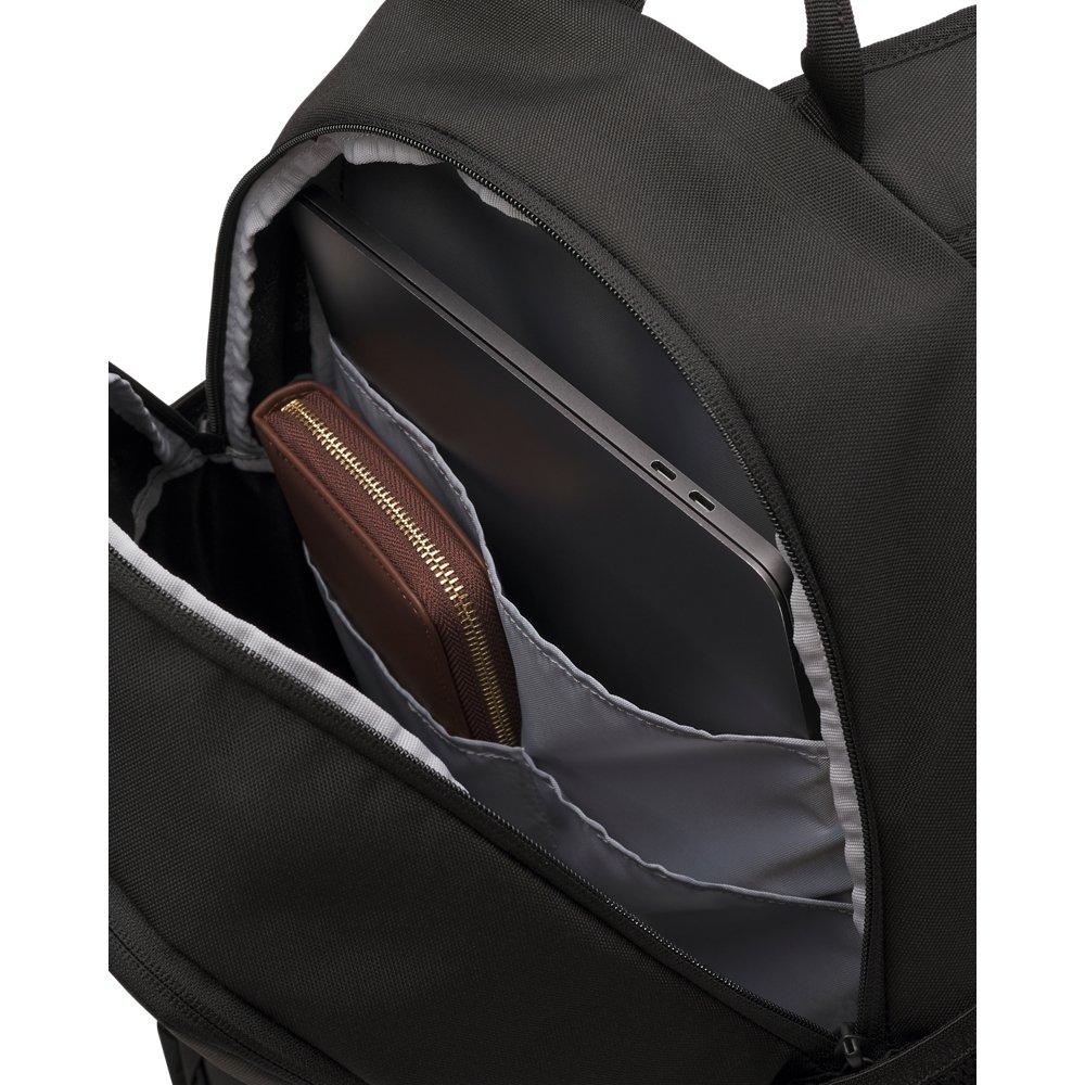 Under Armour Hustle Sport 6.0 Backpack - Black/Metallic Silver - BLACK/SILVER Thumbnail View 4